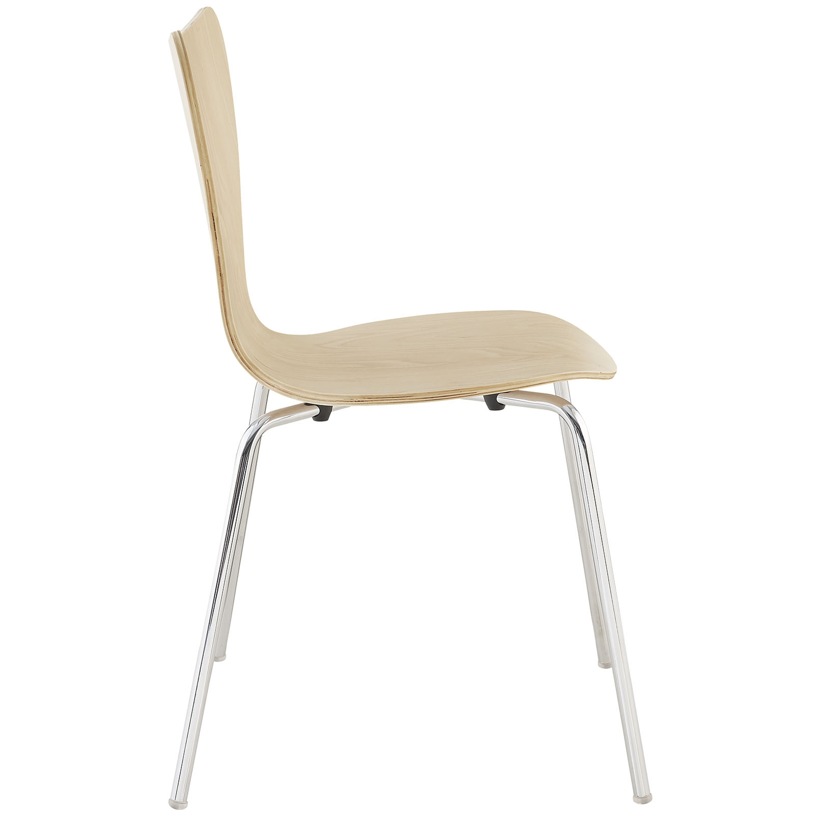 Dining wooden chair side view