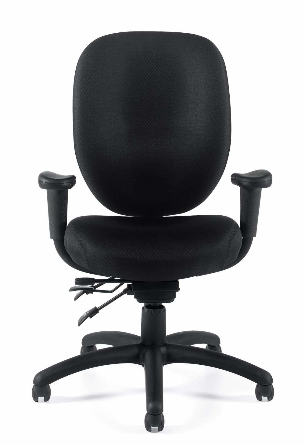 Fabric office chairs front view