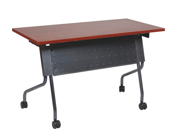Folding training table 48x18 cherry titanium Folding training table 48x18 cherry titanium