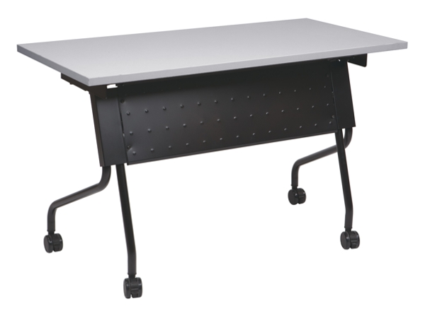 Folding training table 48x18 gray black Folding training table 48x18 gray black