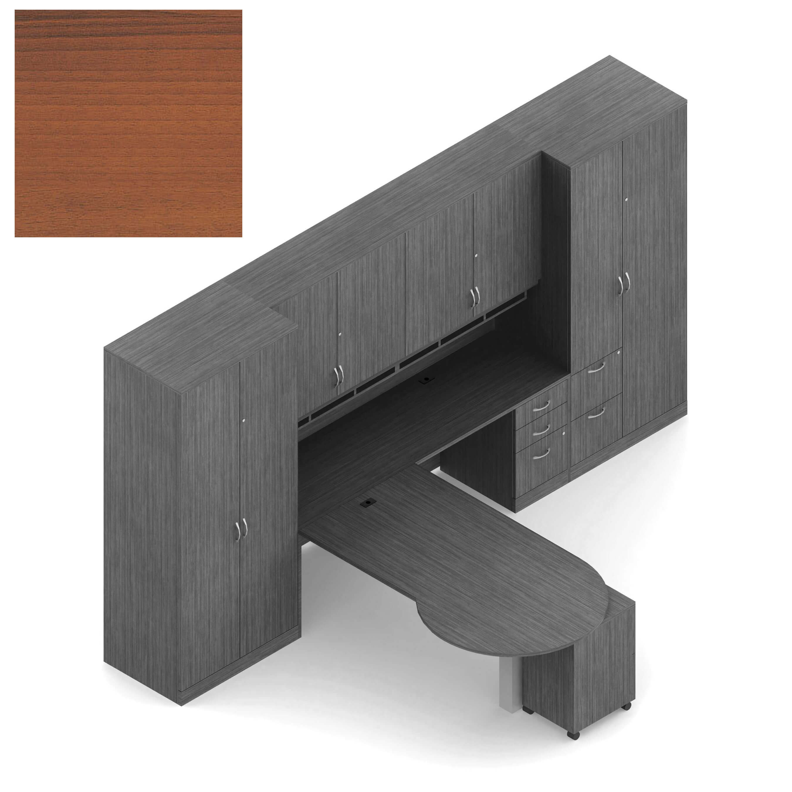 Global office furniture desk CUB ZRA502 AWH L OLG