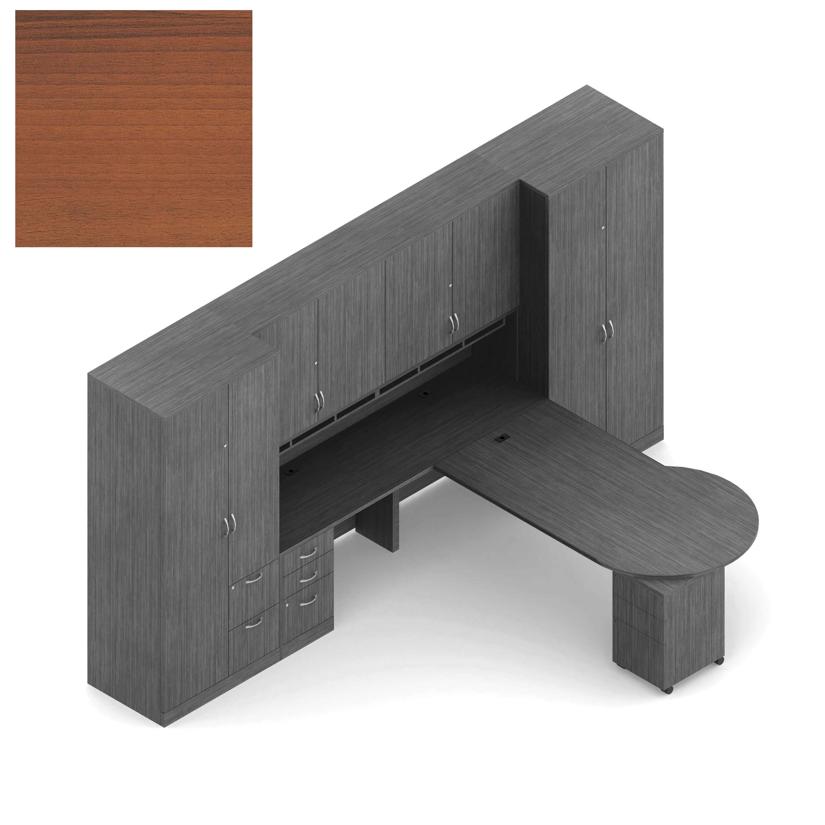 Global office furniture desk CUB ZRA502 AWH R OLG
