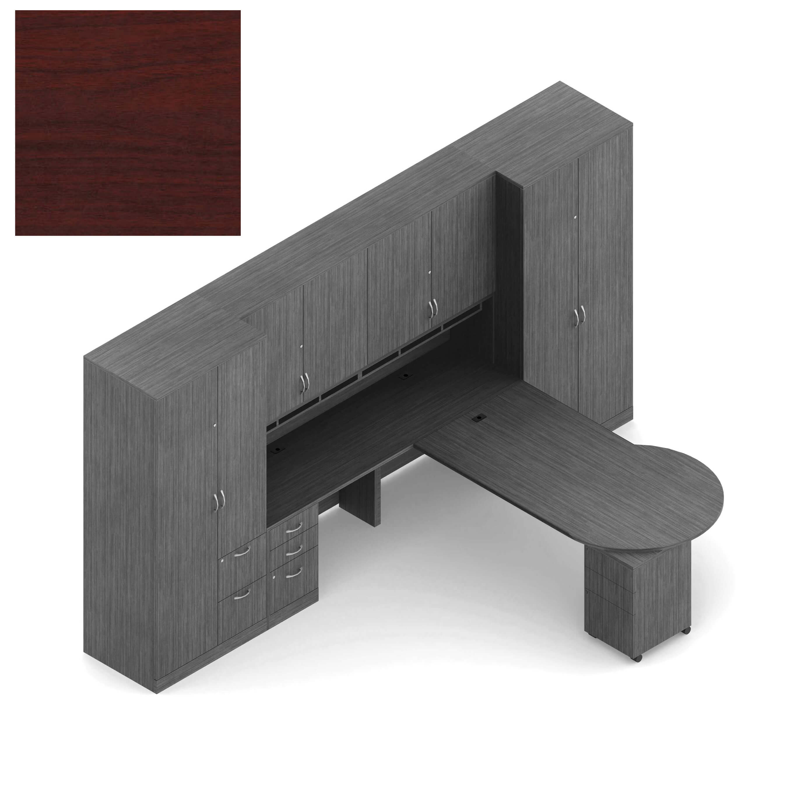 Global office furniture desk CUB ZRA502 QTM R OLG