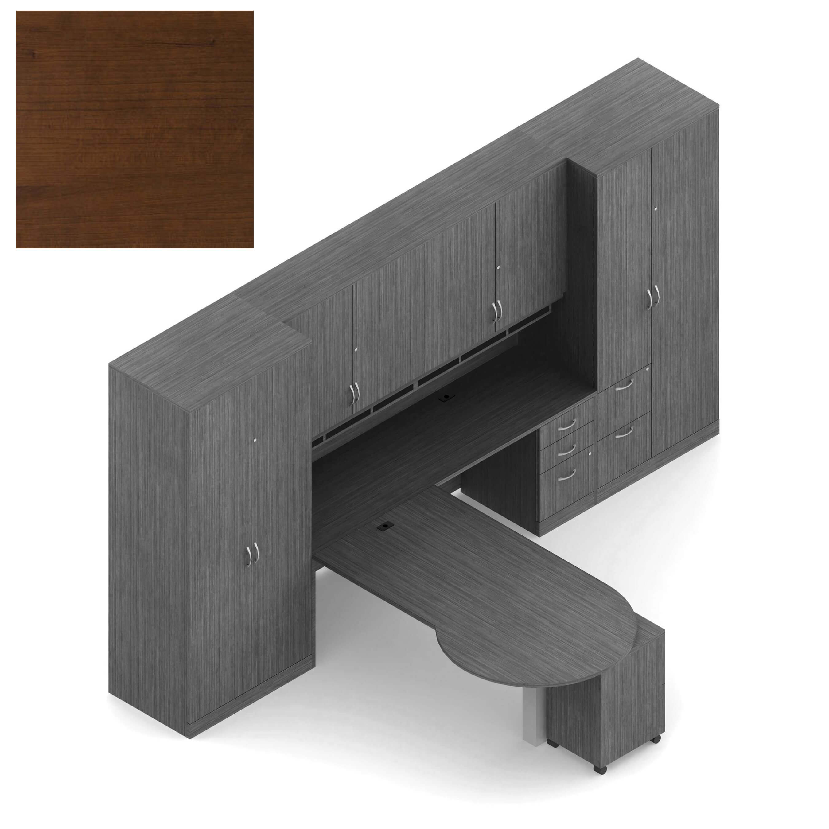 Global office furniture desk CUB ZRA502 SKC L OLG