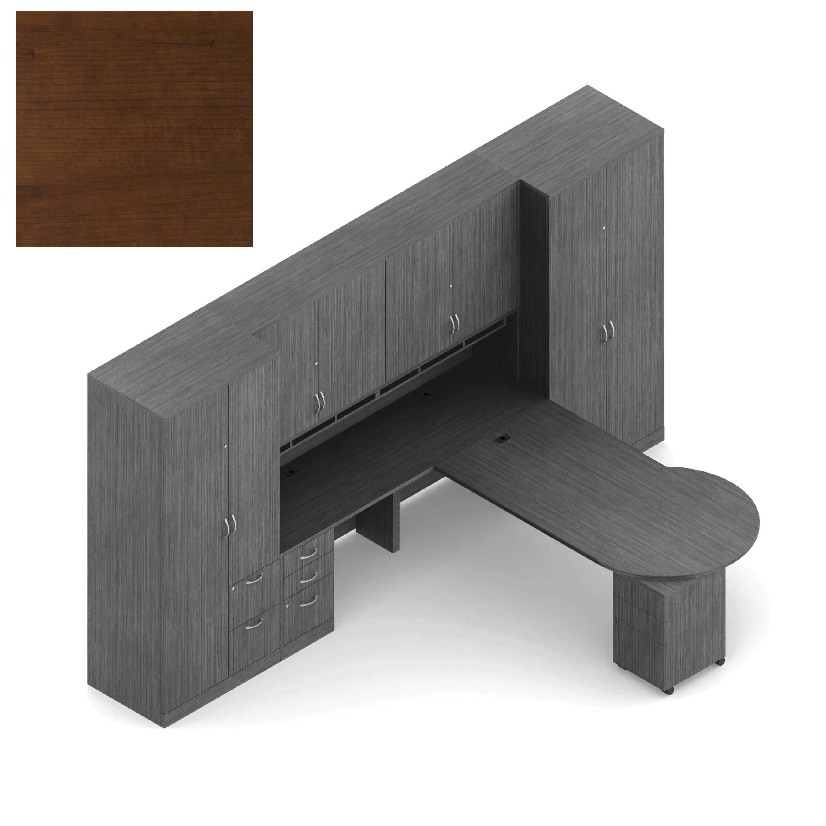Global office furniture desk CUB ZRA502 SKC R OLG