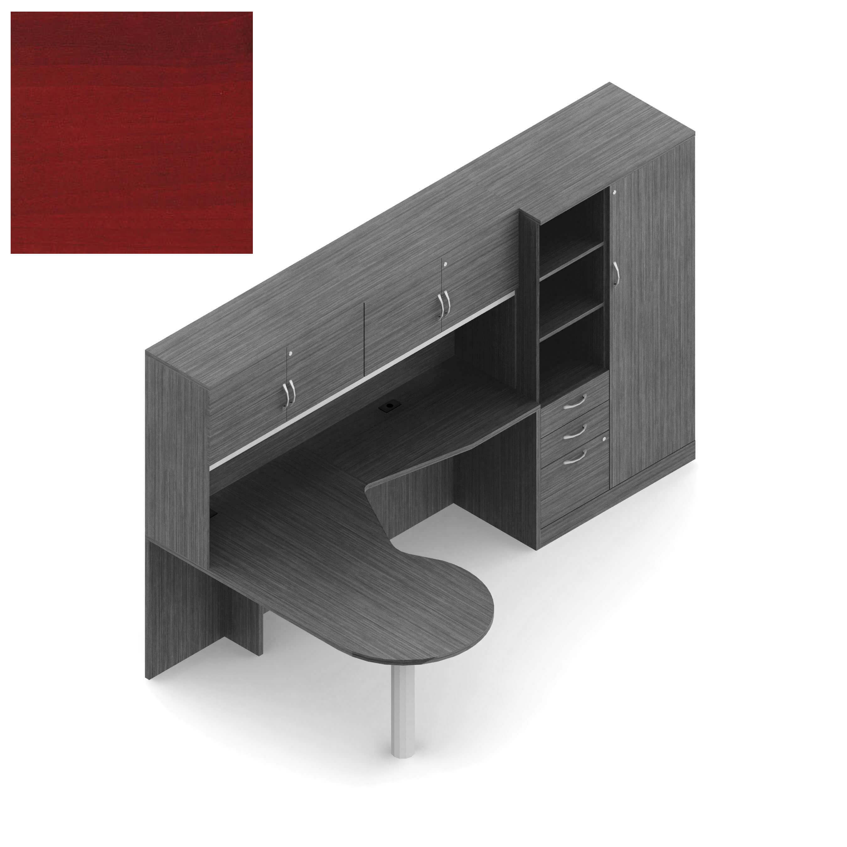 Global office furniture desks CUB ZRA507 AWC L OLG