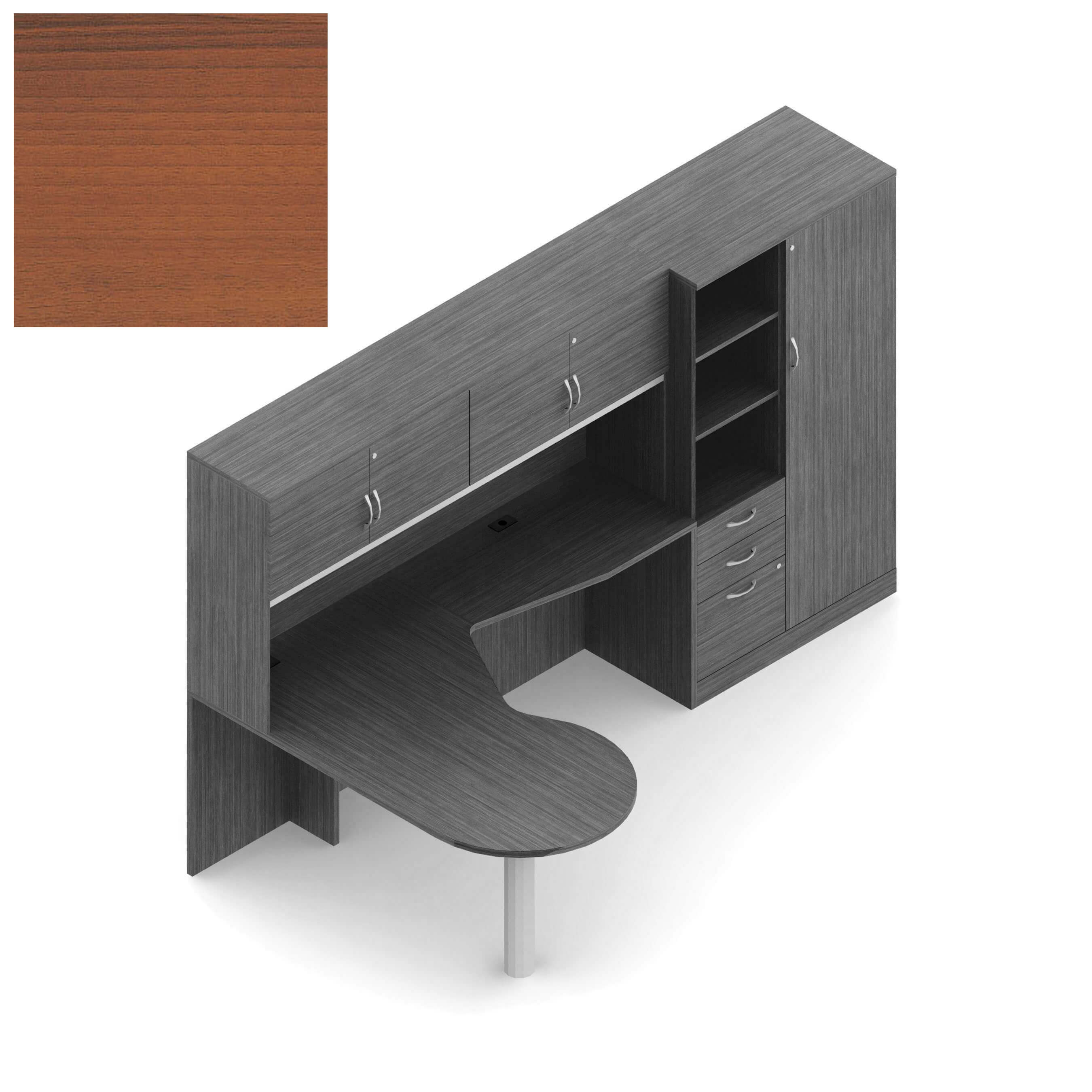 Global office furniture desks CUB ZRA507 AWH L OLG