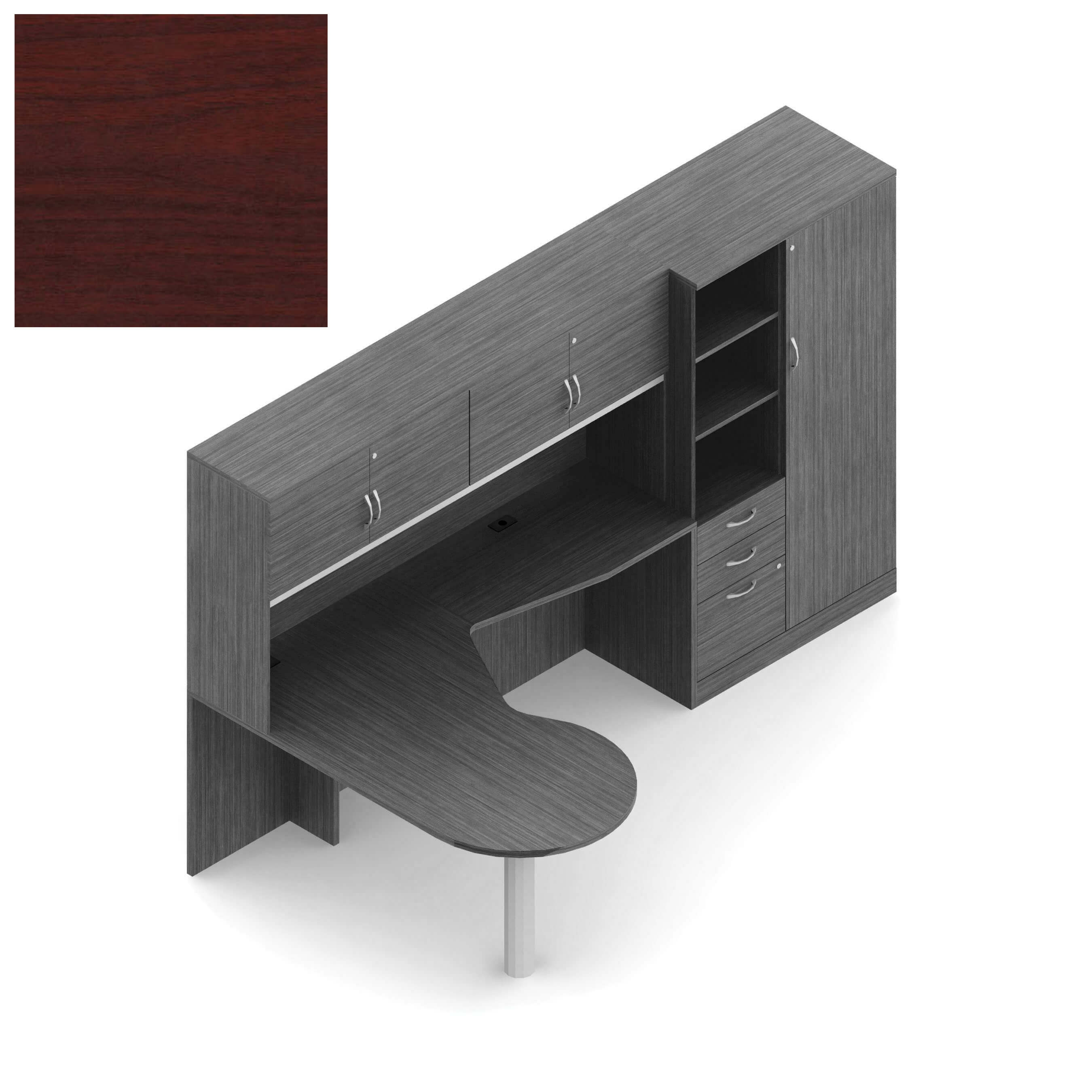 Global office furniture desks CUB ZRA507 QTM L OLG