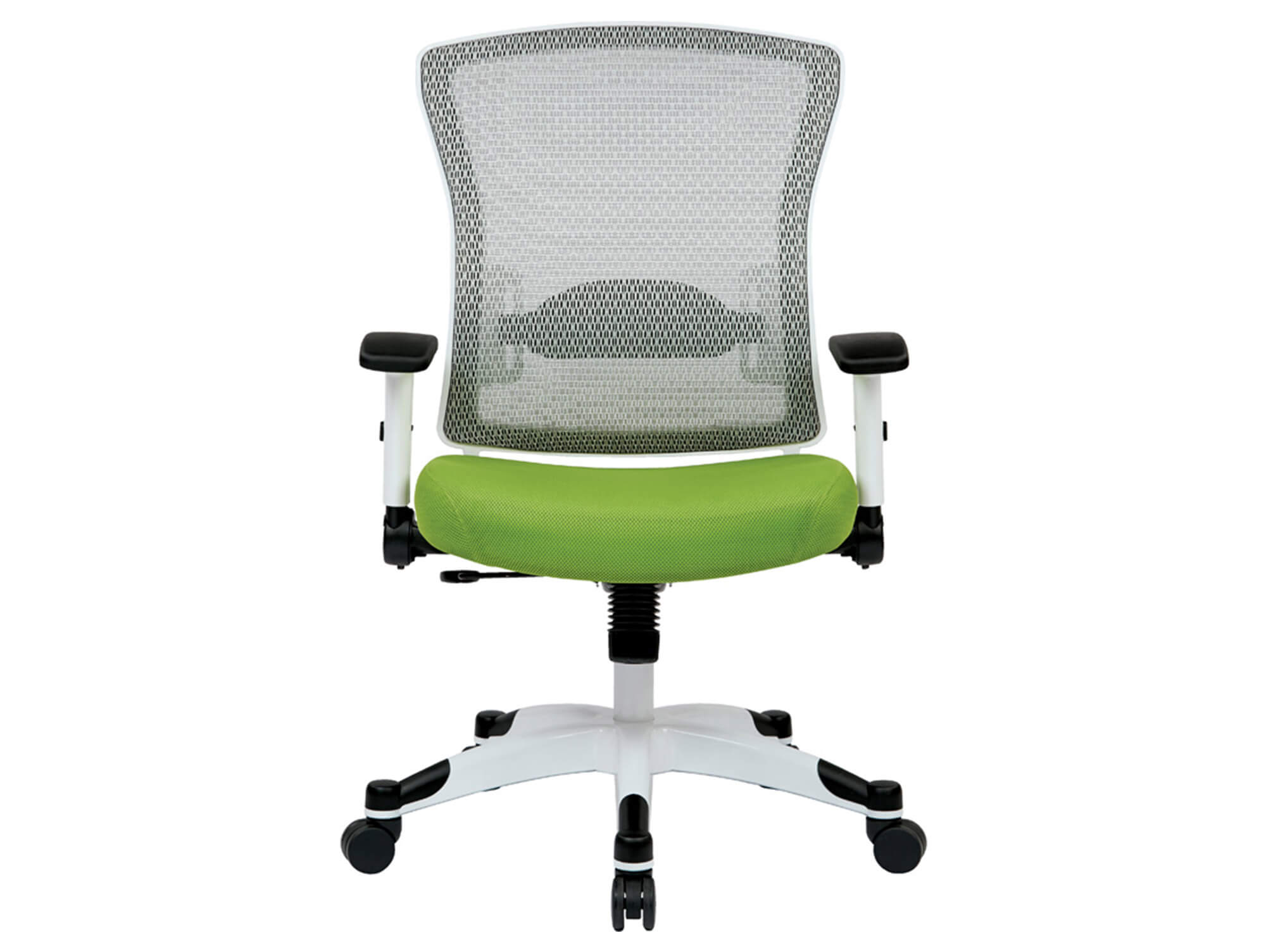 Green office chair front