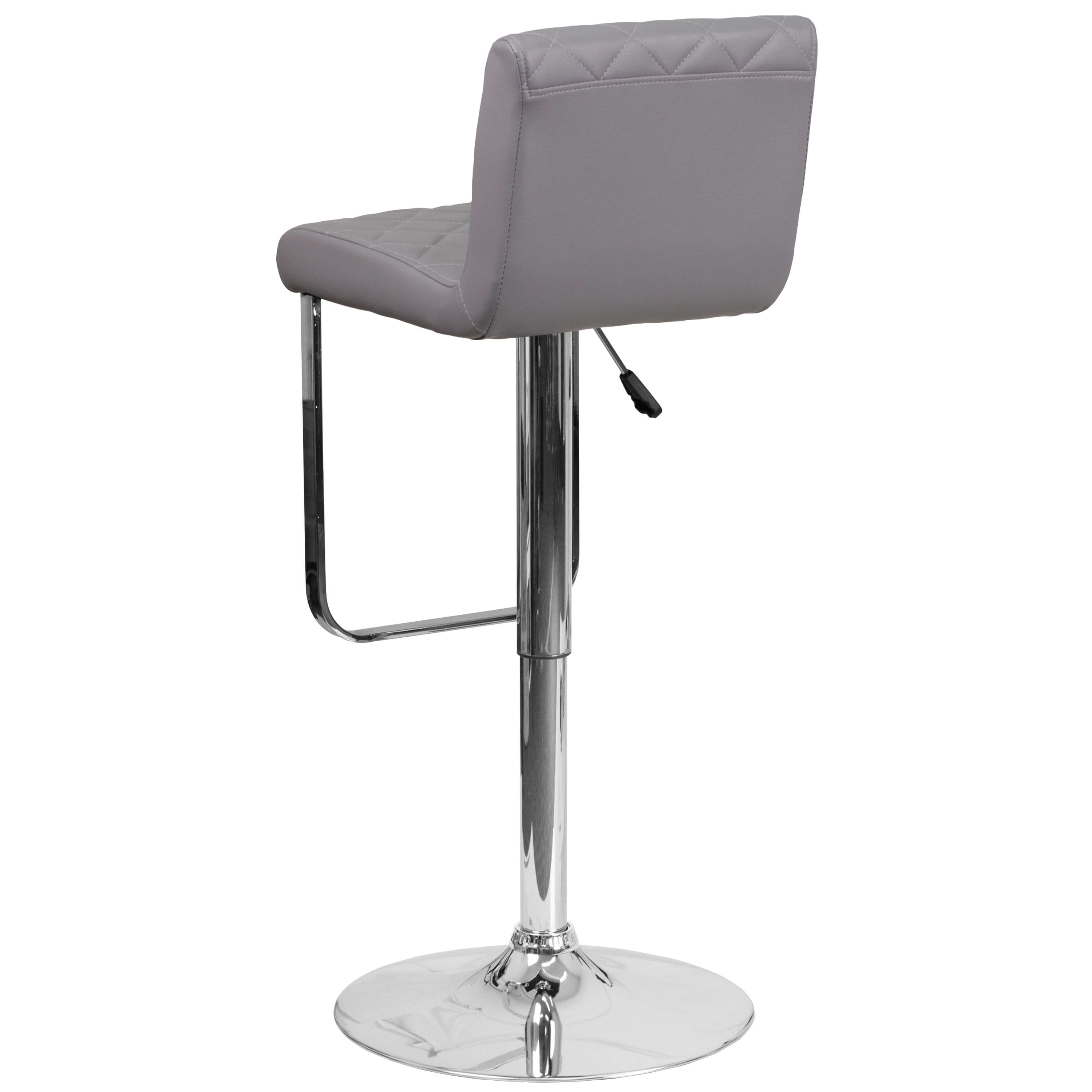 High bar stools back view
