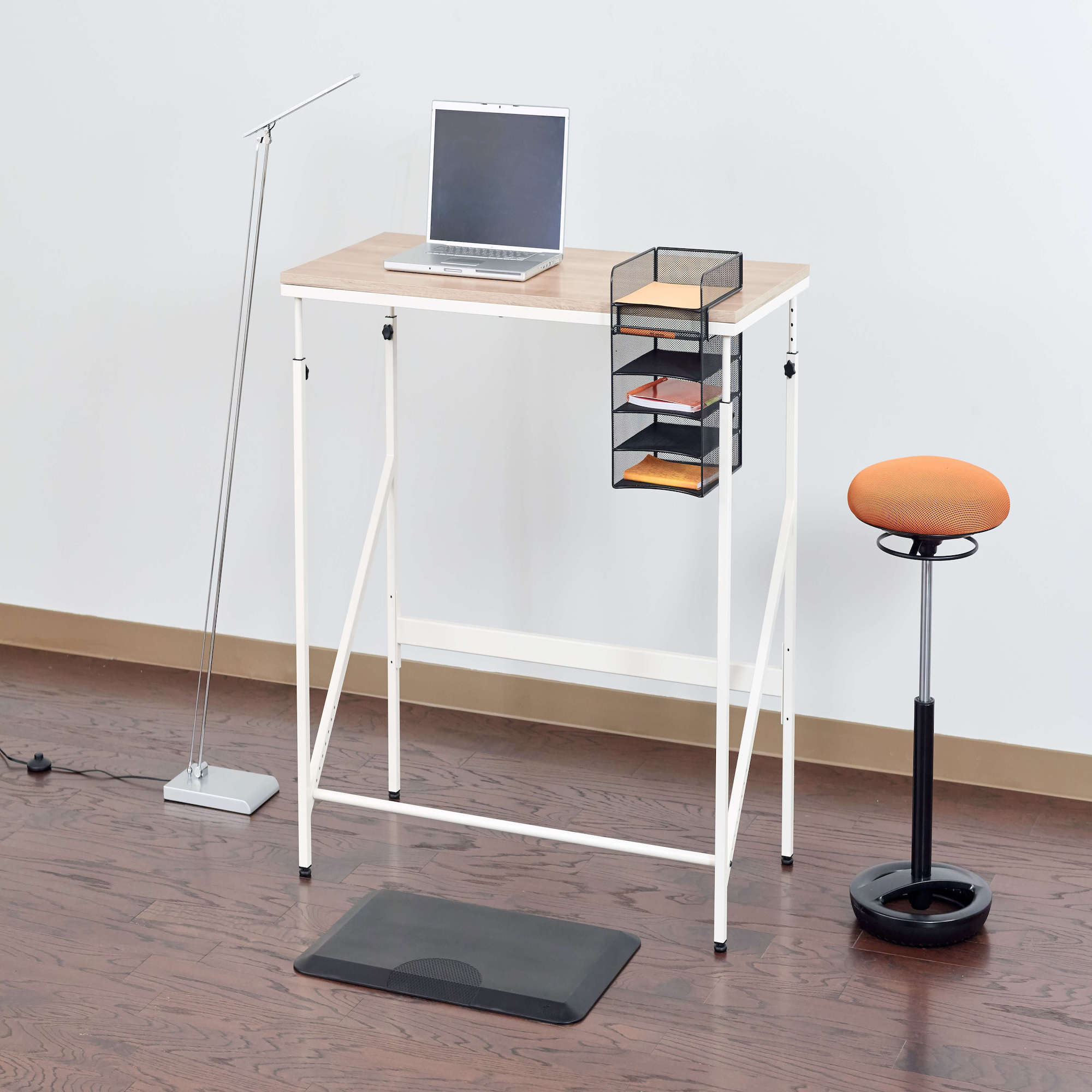 Home office desk height adjustable natural1