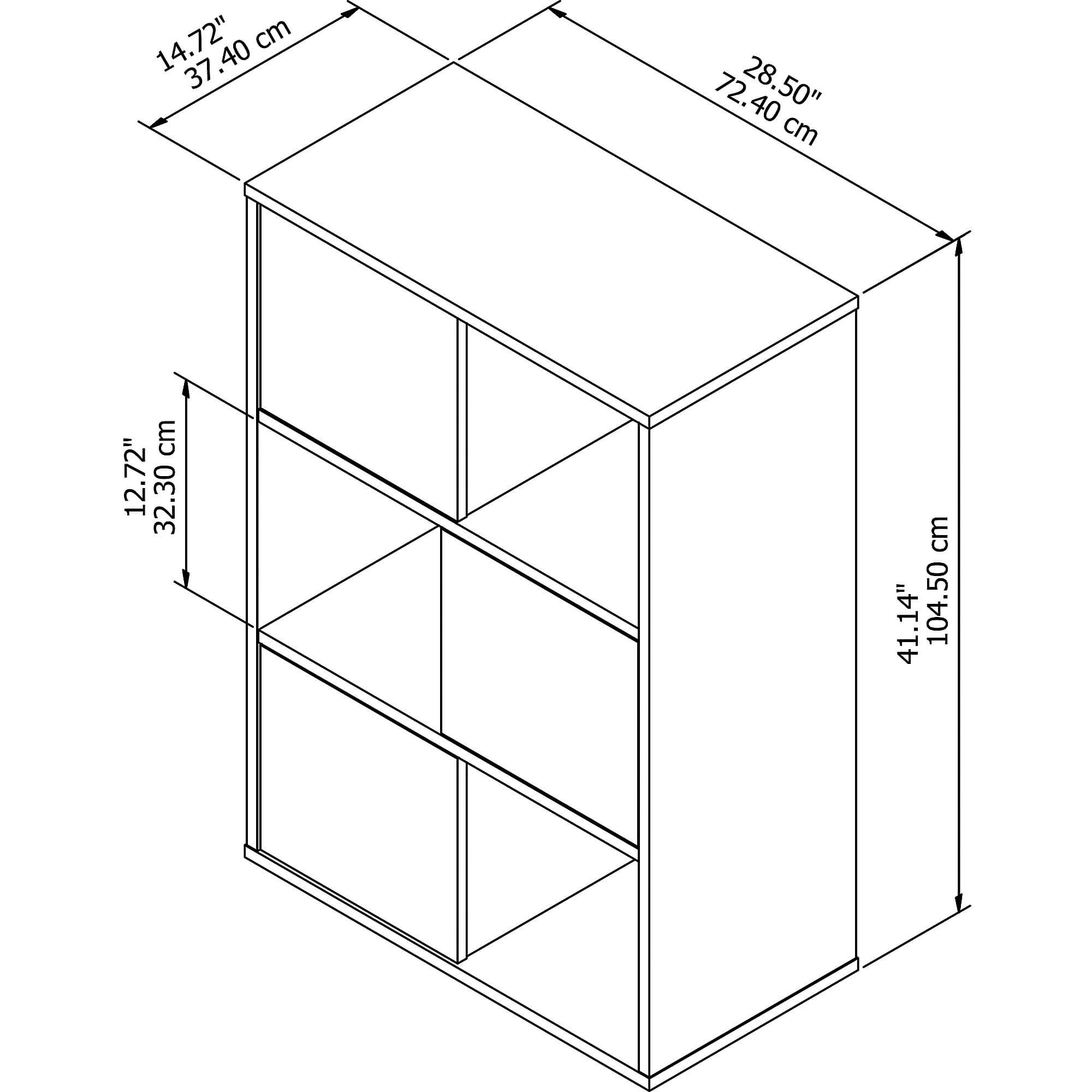 Home office storage 6 cube organizer dimensions 1 2