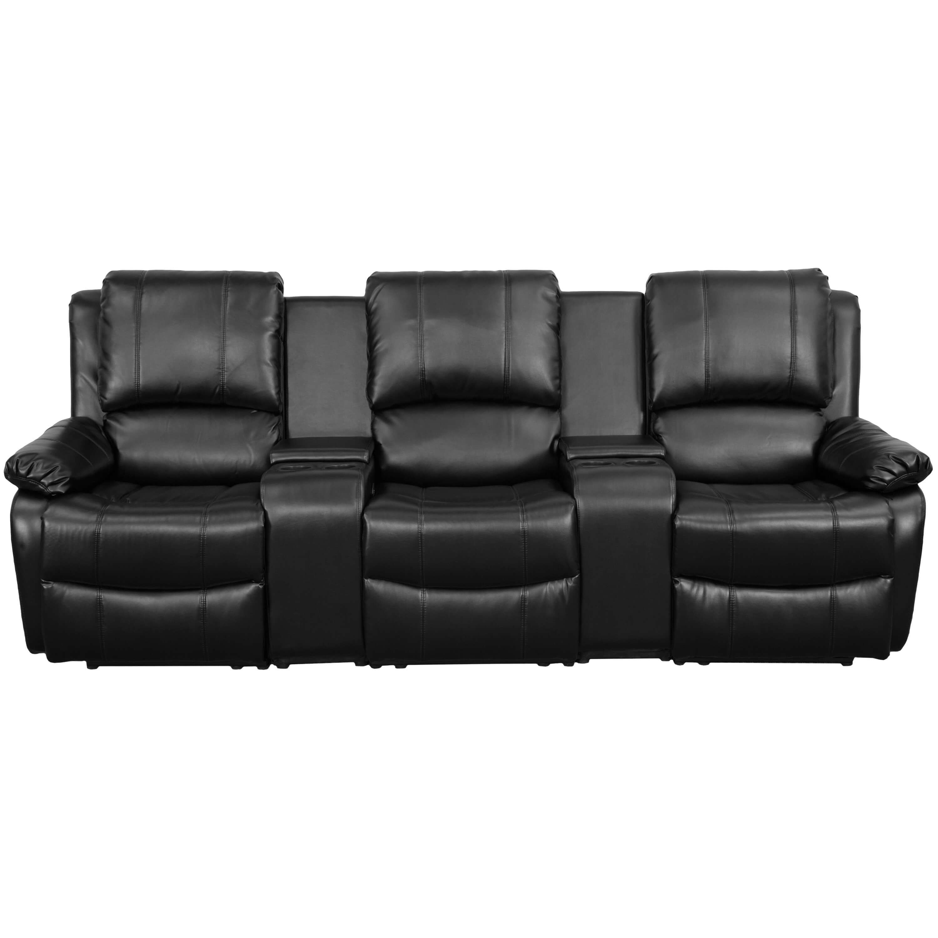 harlow leather theater chairs