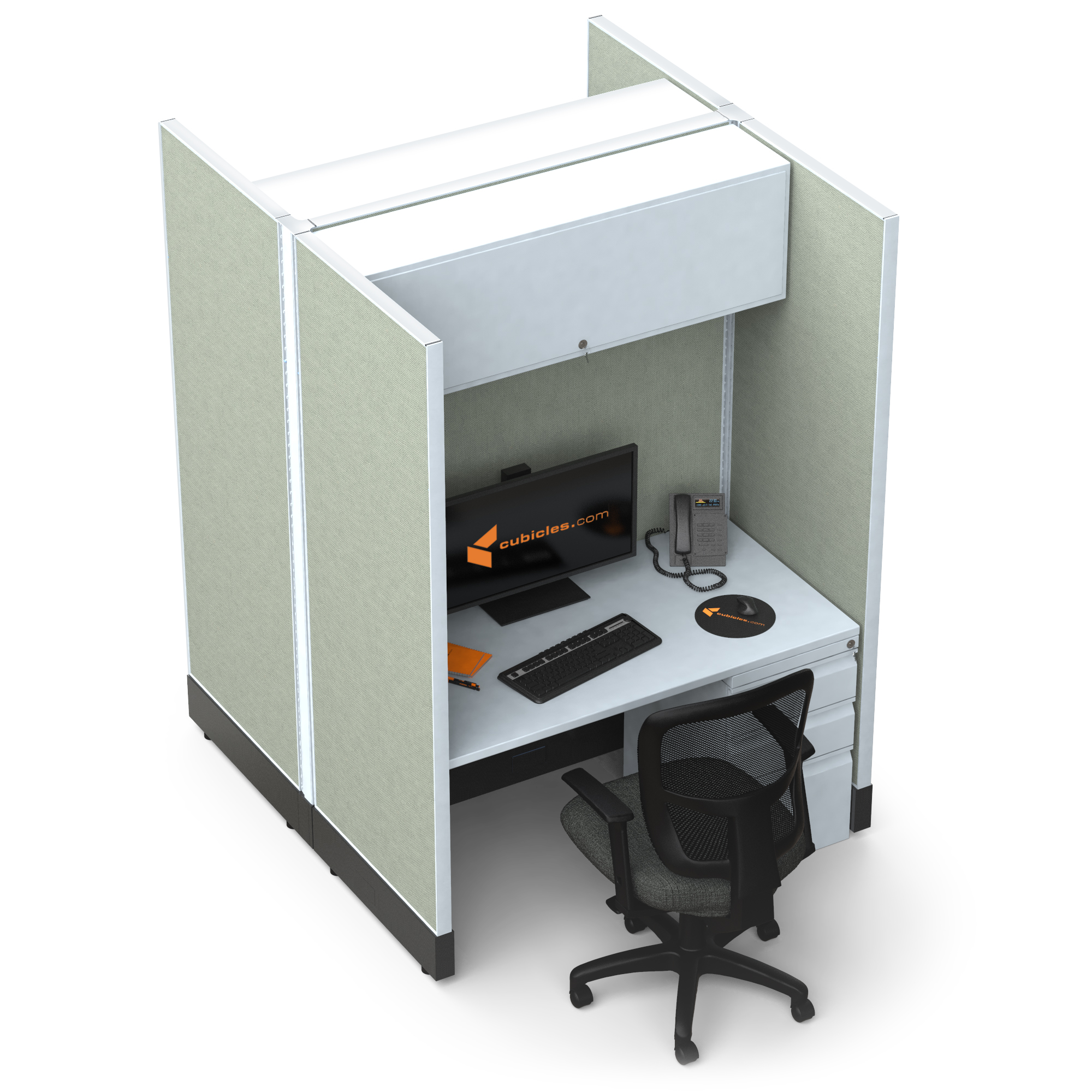 Hot desking hoteling stations 2c pack powered