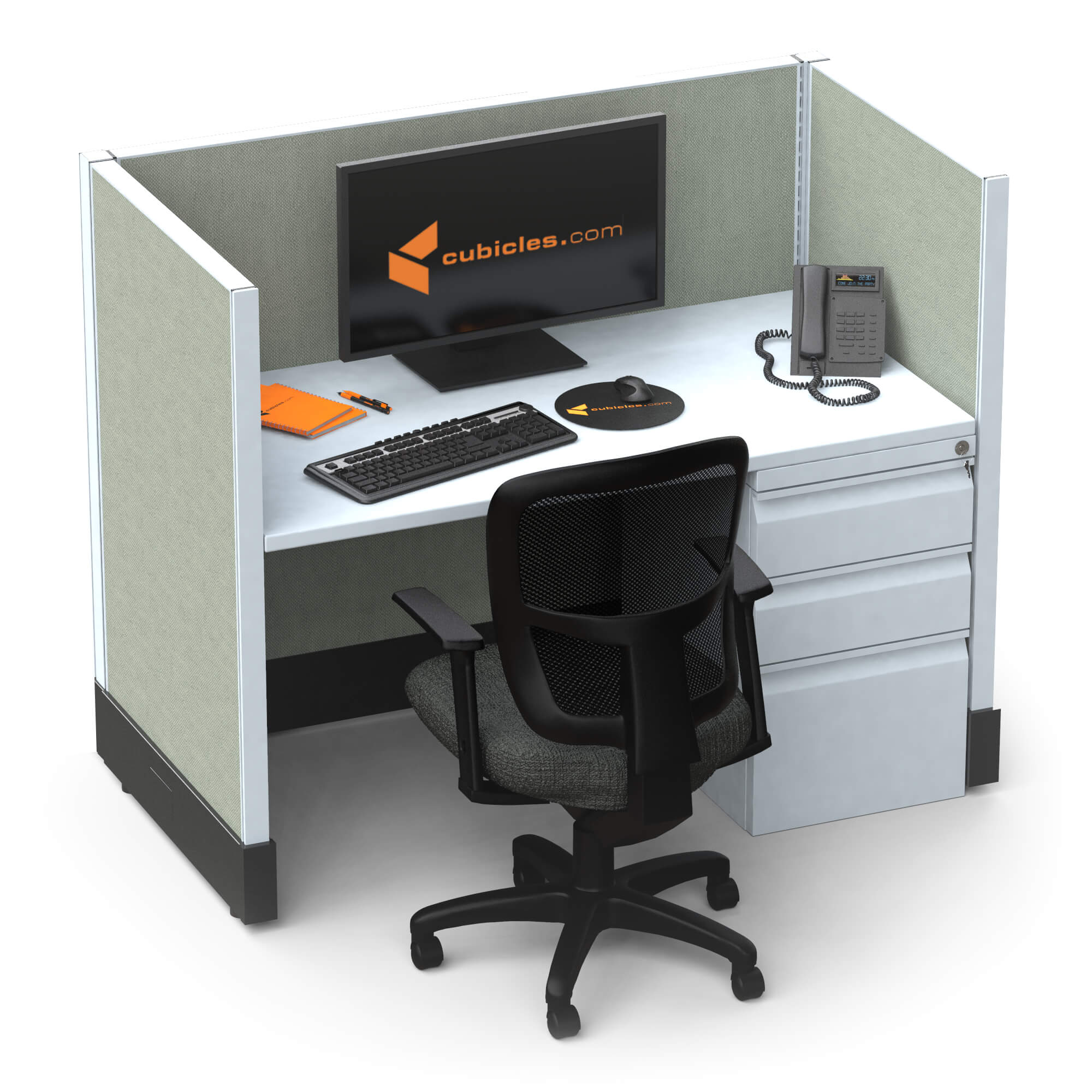 Hot desking small office cubicles 1single