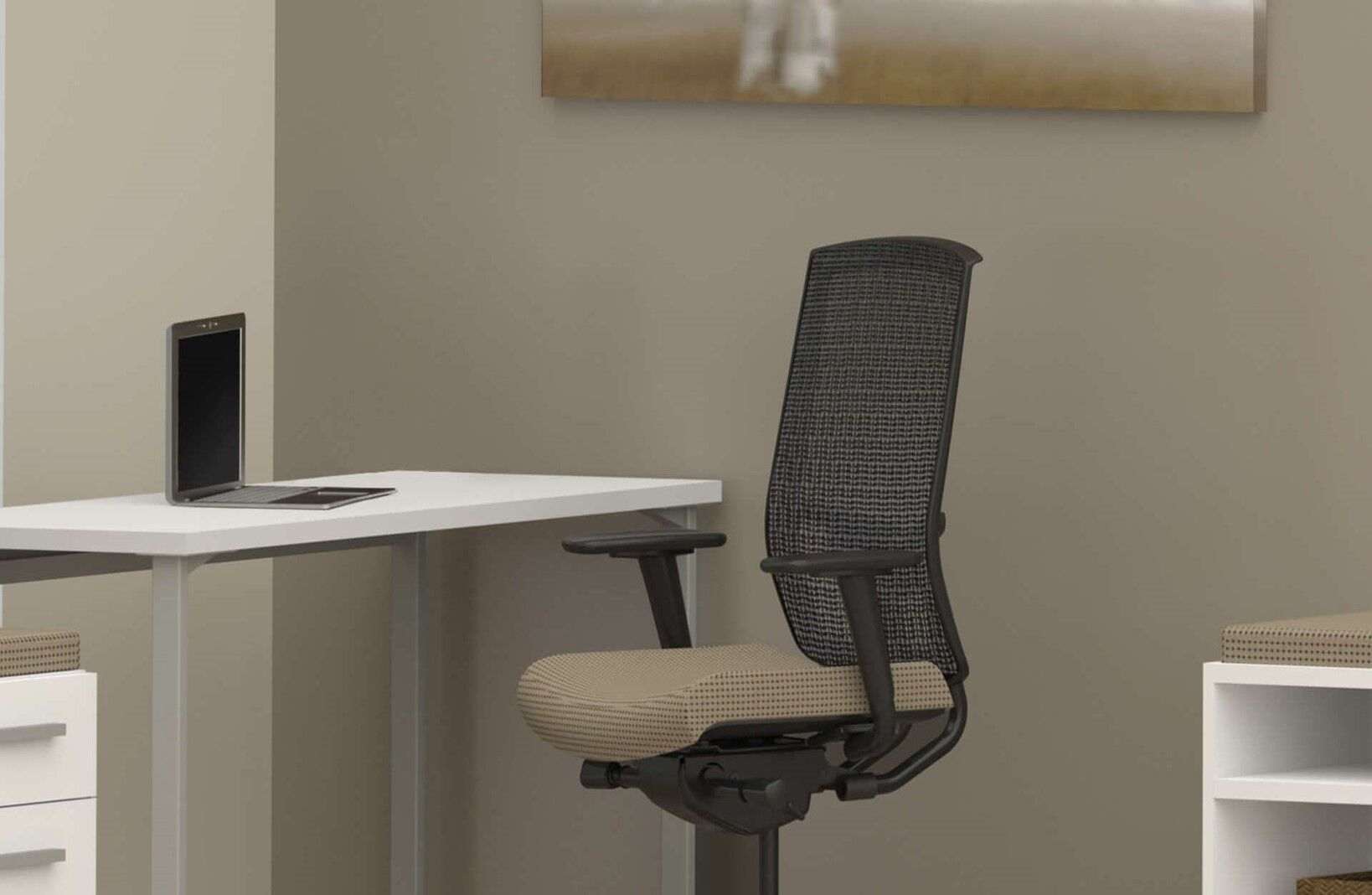 L shaped desk with filing cabinet CUB e5K3 RLS eZSC15 FPP YAM_preview