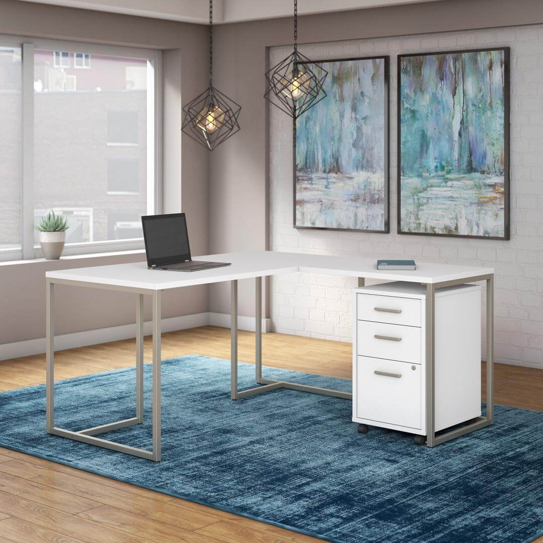 Harmony l shaped desk small space 60w x 60d lifestyles