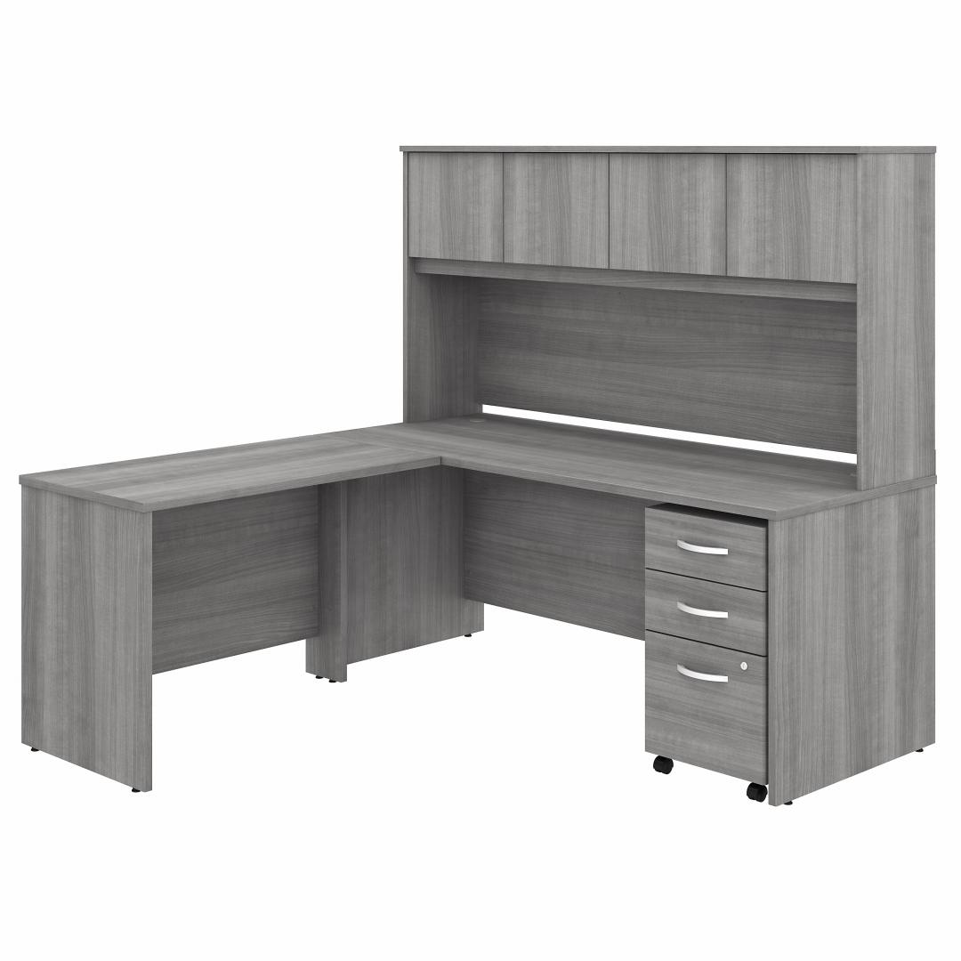 L desk with hutch CUB STC006PGSU FBB