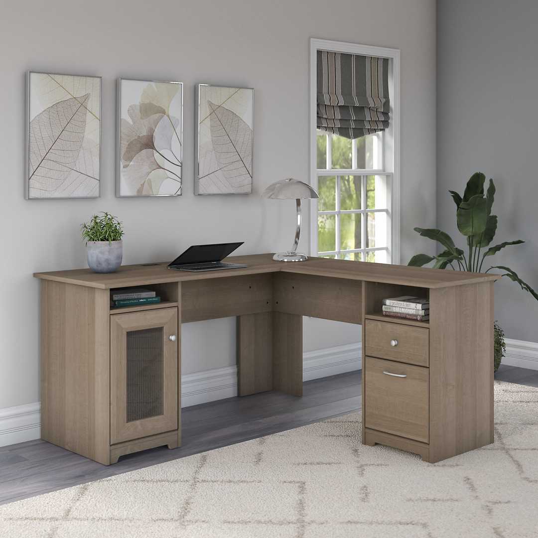 Machias l shaped desk small space 60w x 60d lifestyle