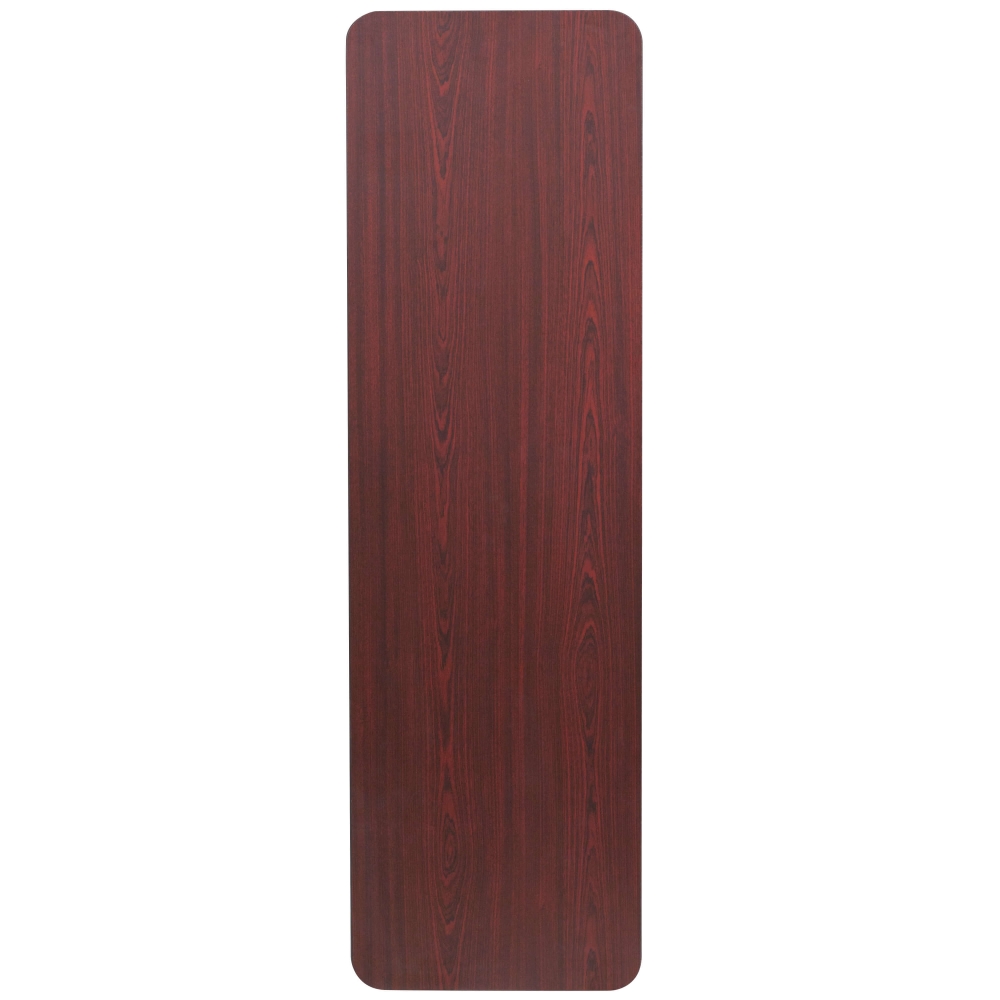 Laminate folding tables top view