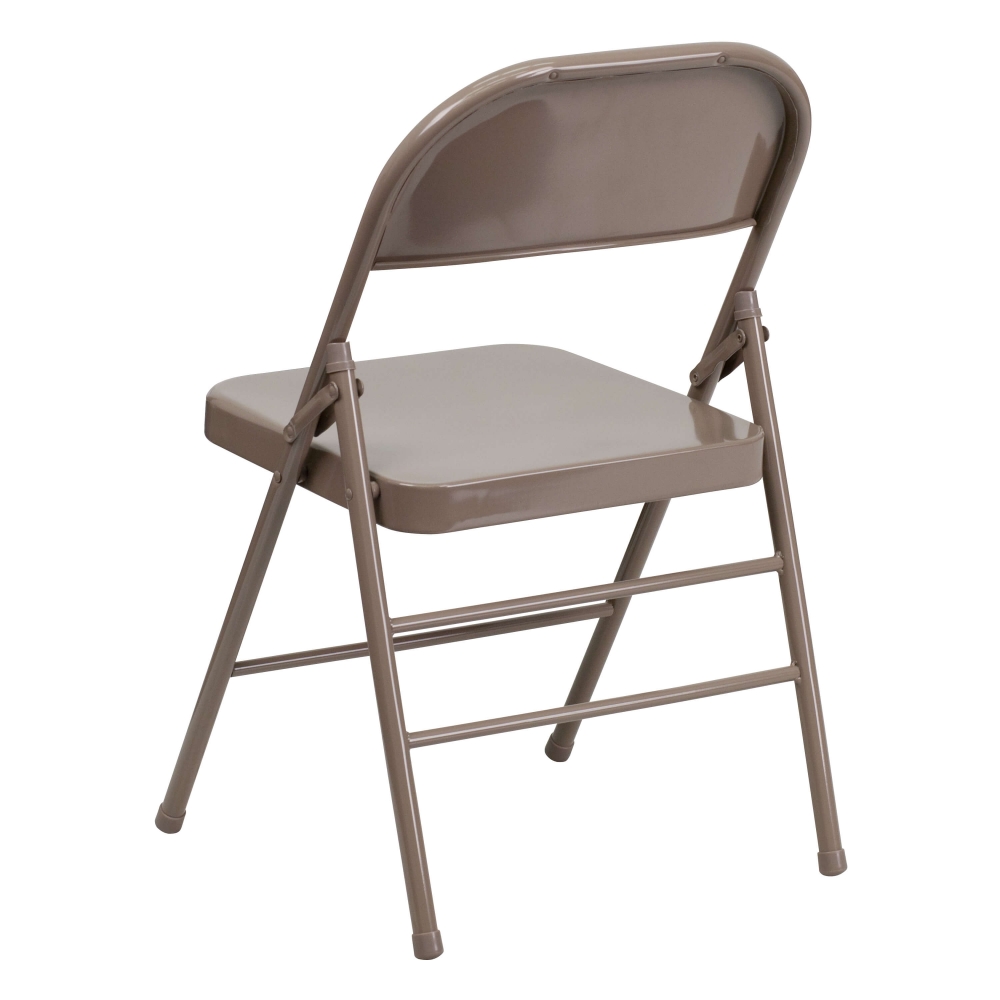Lightweight folding chair rear view