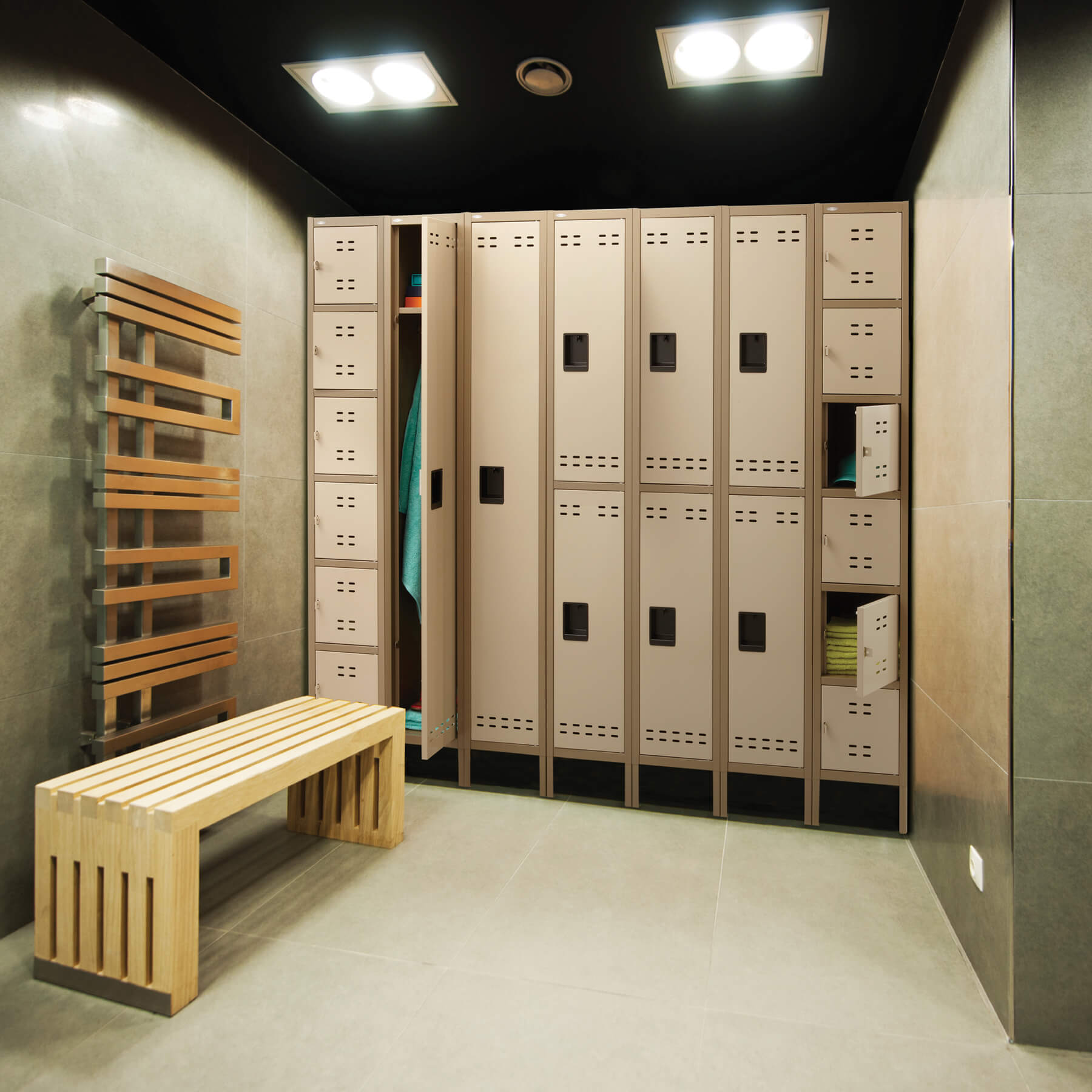 Metal Lockers Secure Series Locker Room Lockers Double Tier