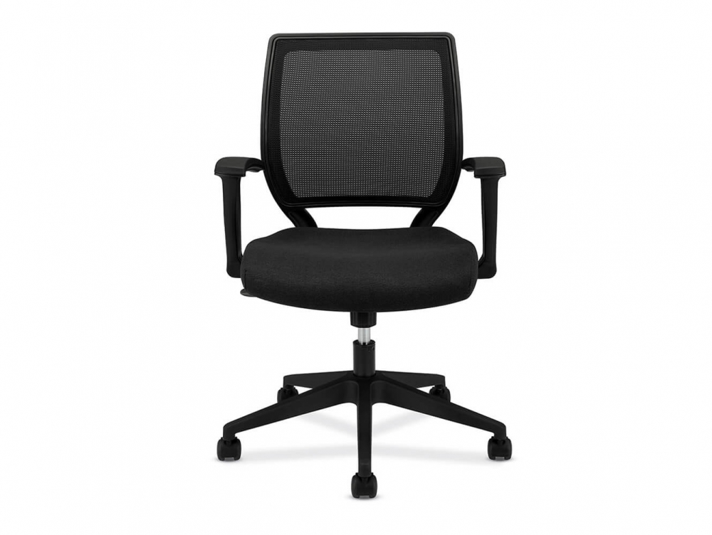 Mesh back office chair front view