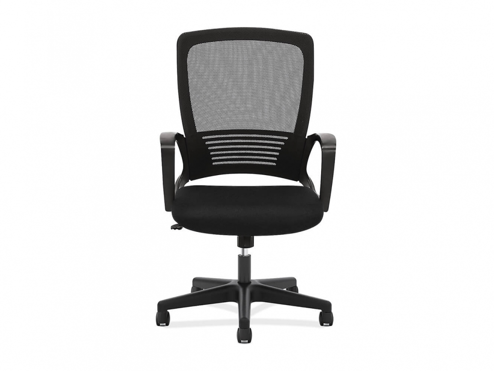 Mesh desk chair front view 1