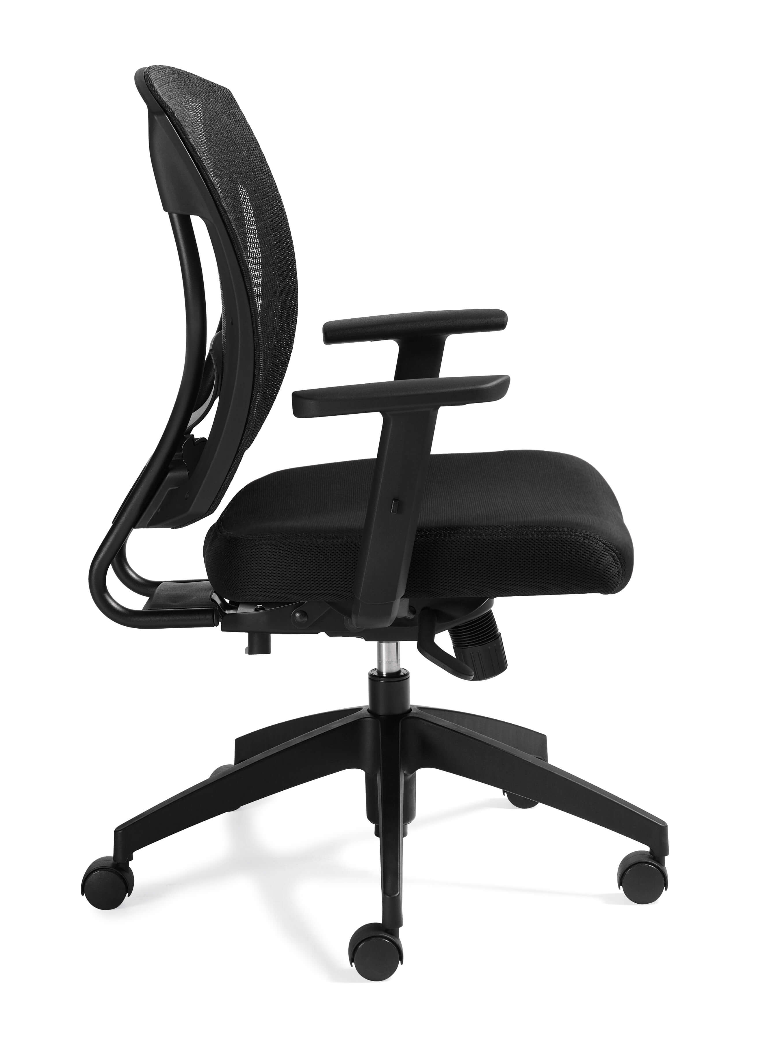 Mesh office chairs side