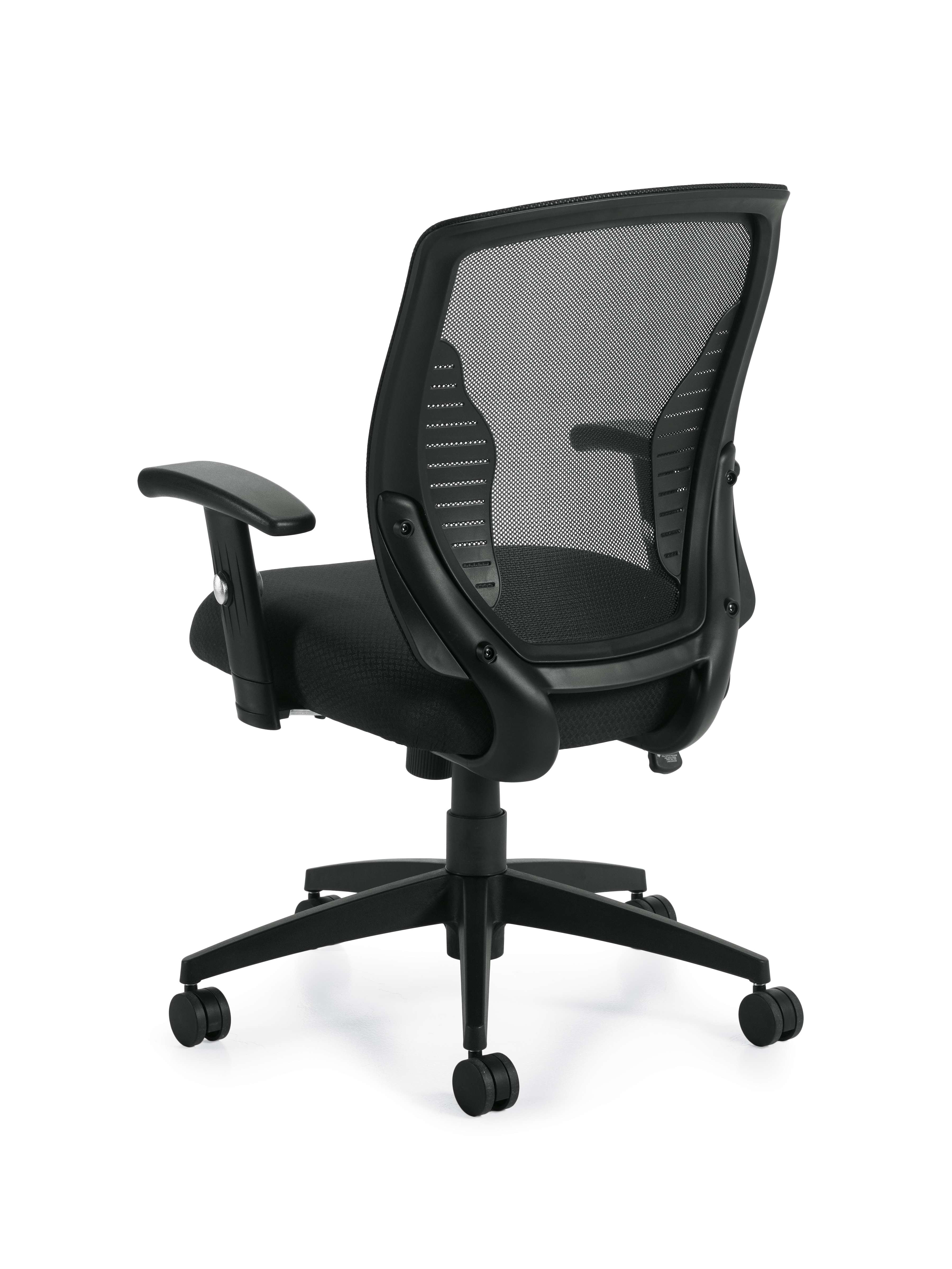 Mesh Seat Office Chair Rear View 1 