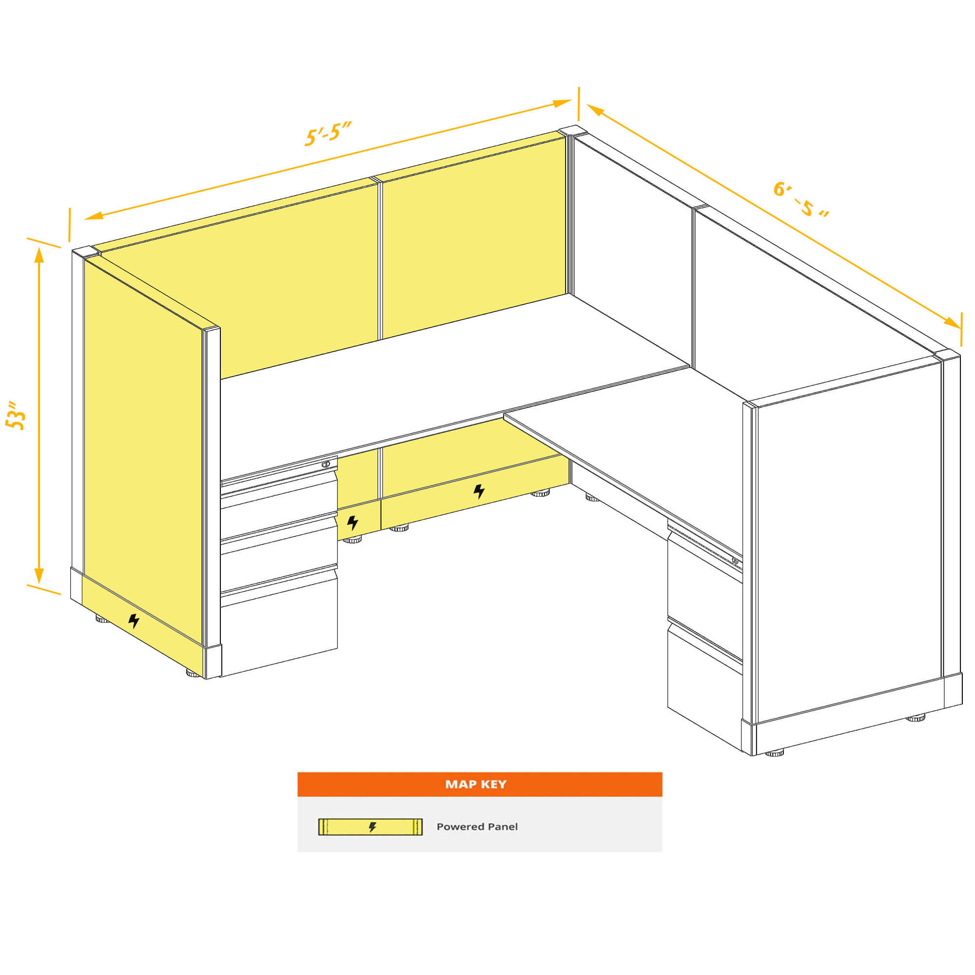 Modular furniture CUB 1 53 P 56 PSO