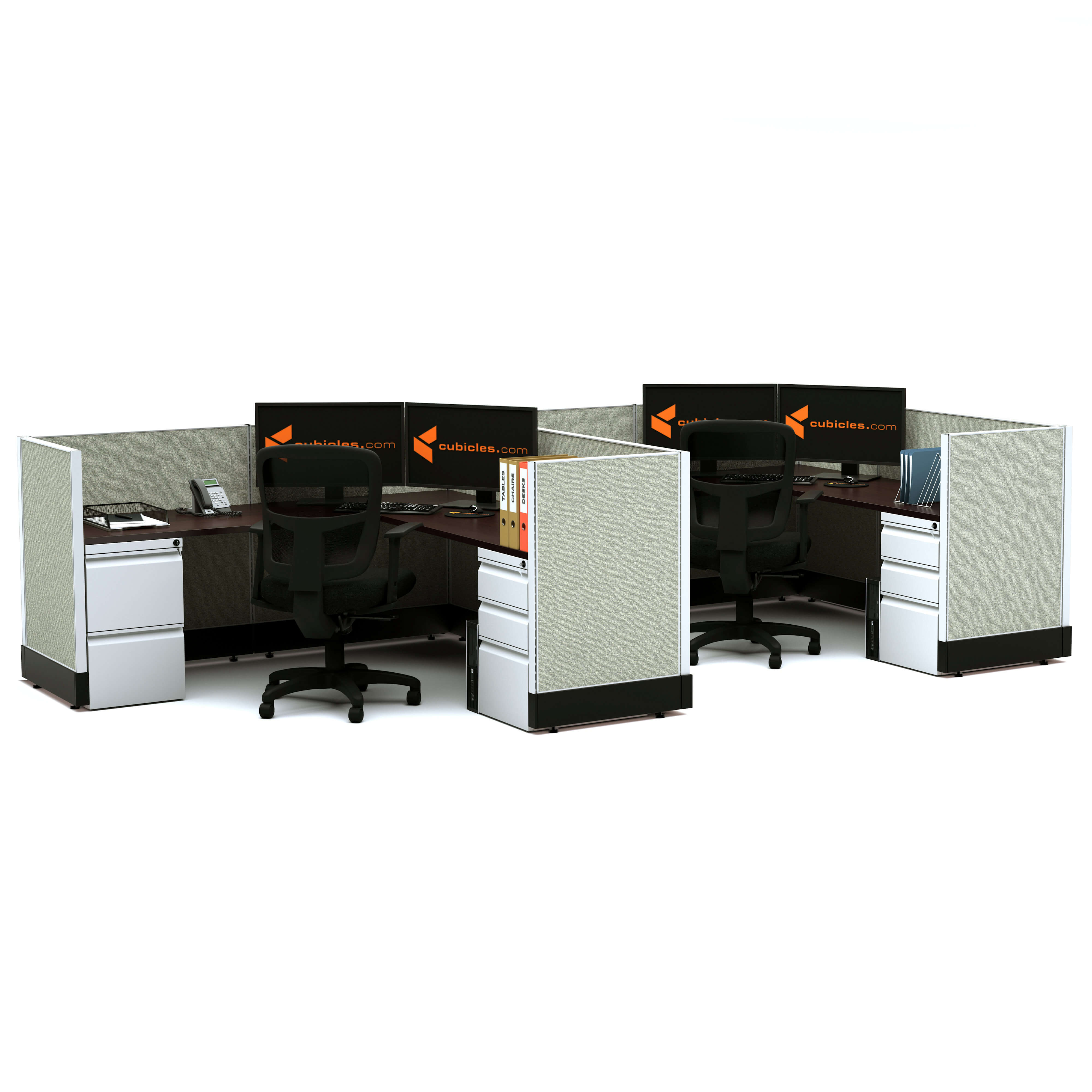 Modular office furniture system furniture 39 2pack inline powered