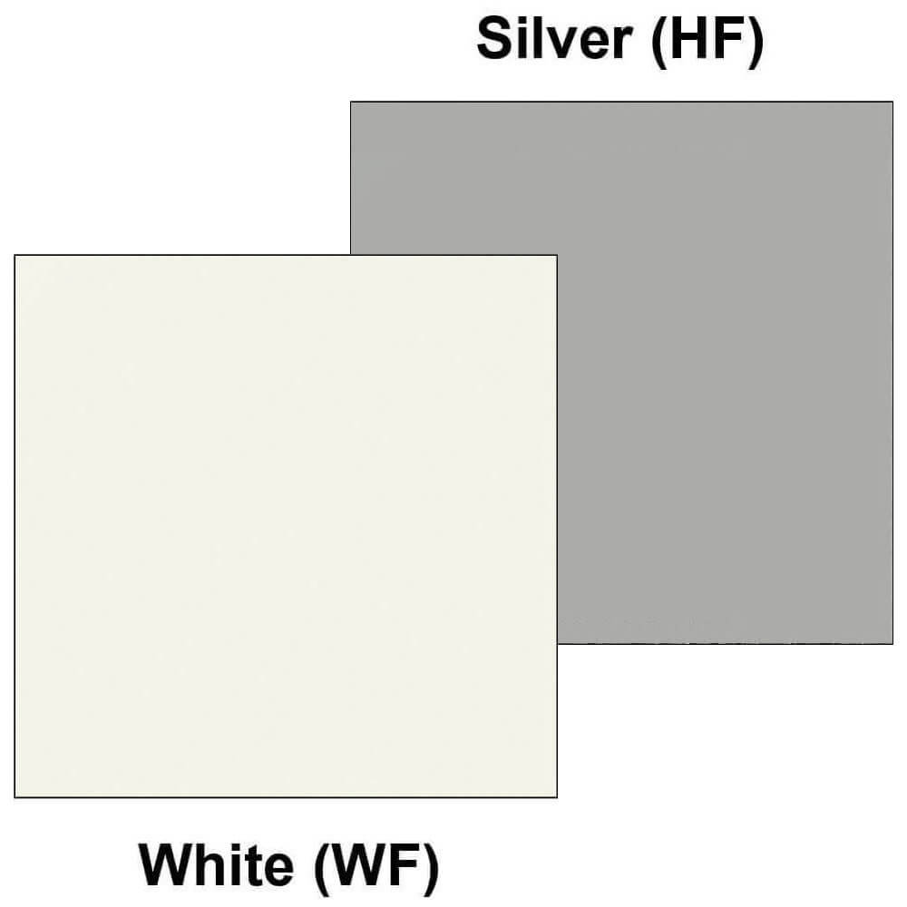 Modular office furniture white silver
