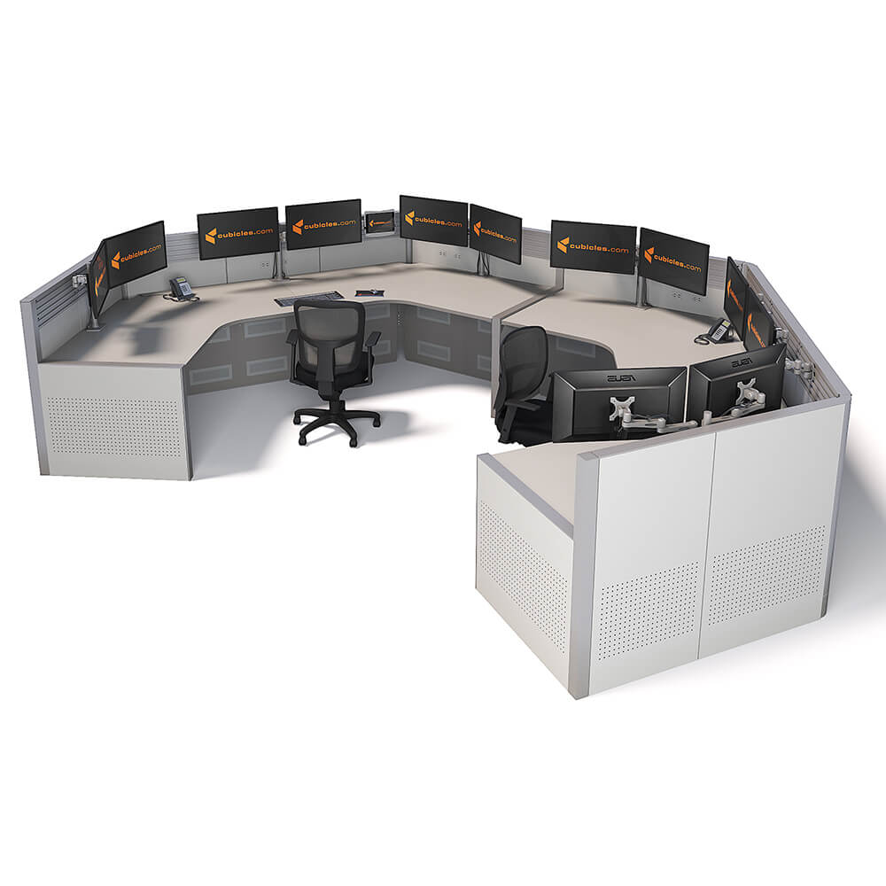 O2 120 excel control room console static 2 in u shape variant