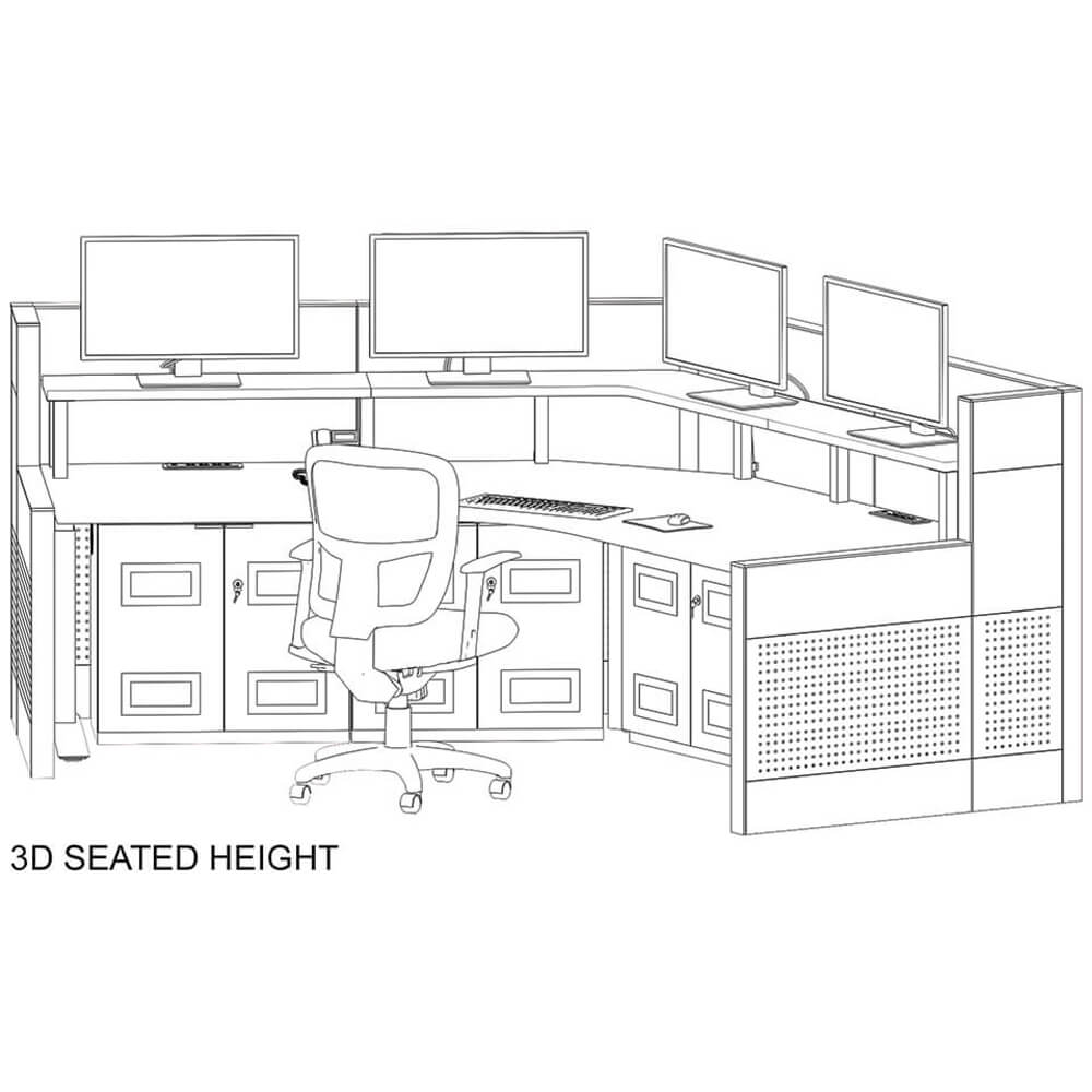 O2 120 ha control room console height adjustable drawing seated 1 1