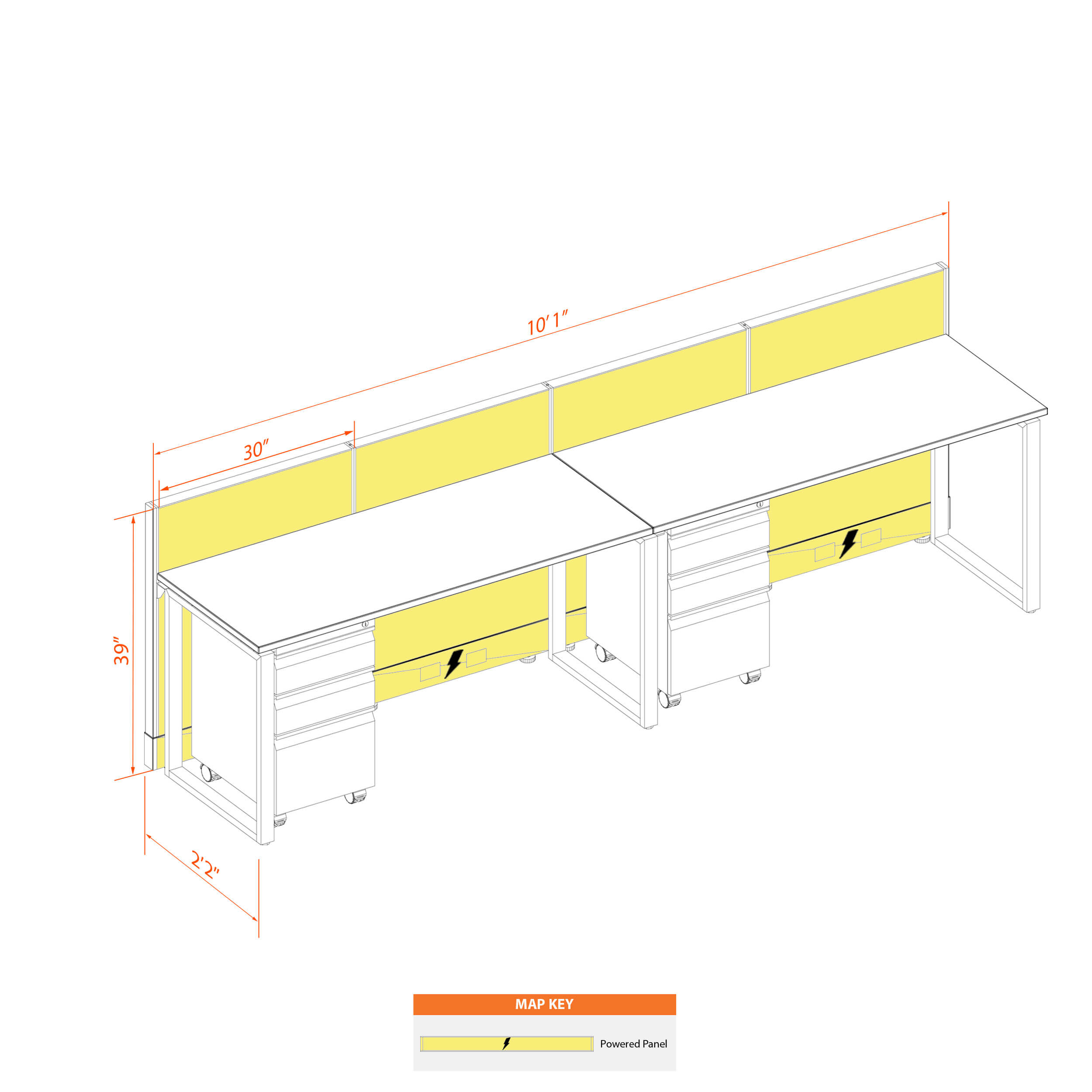 Office benching systems 52 1 2