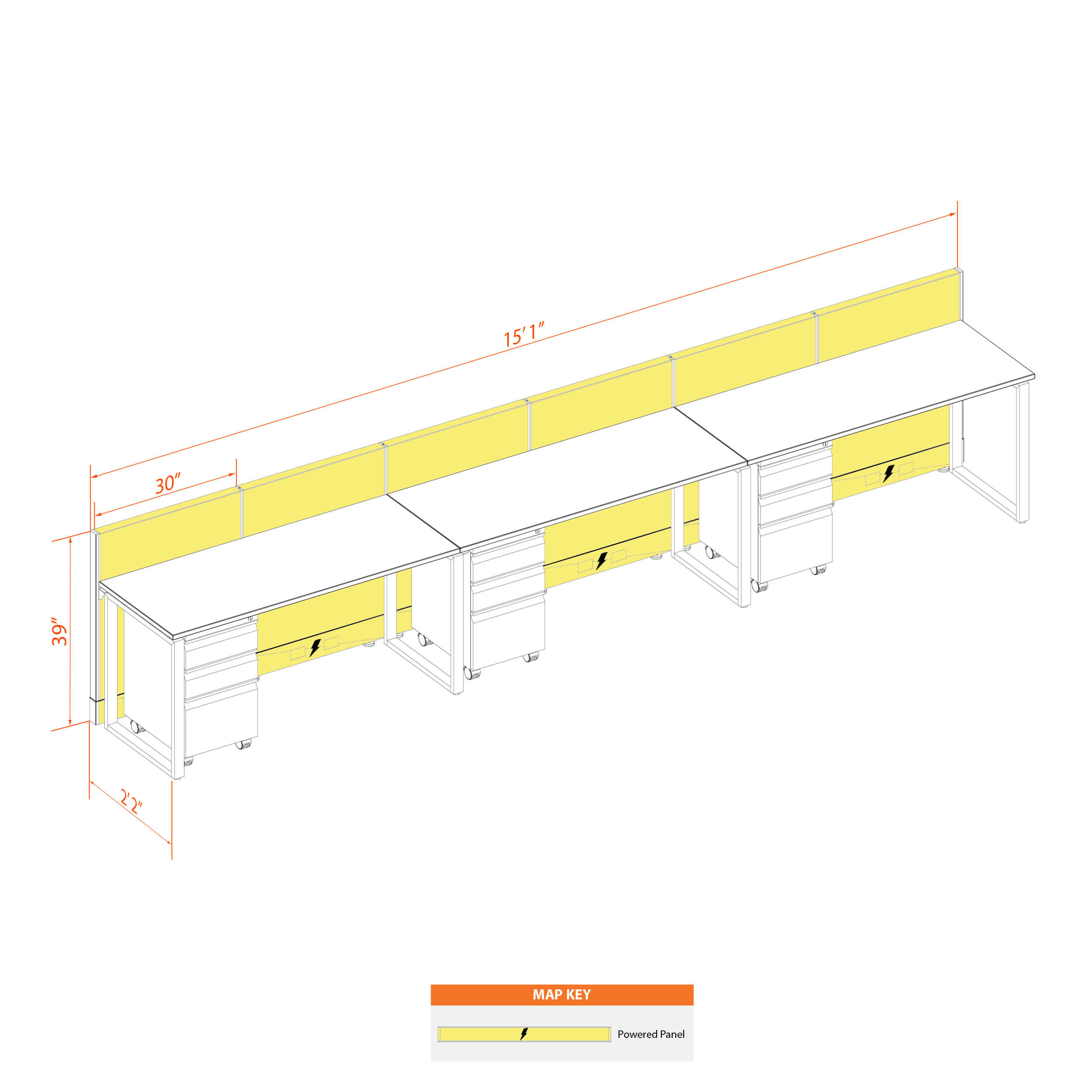 Office benching systems 52 3 39p
