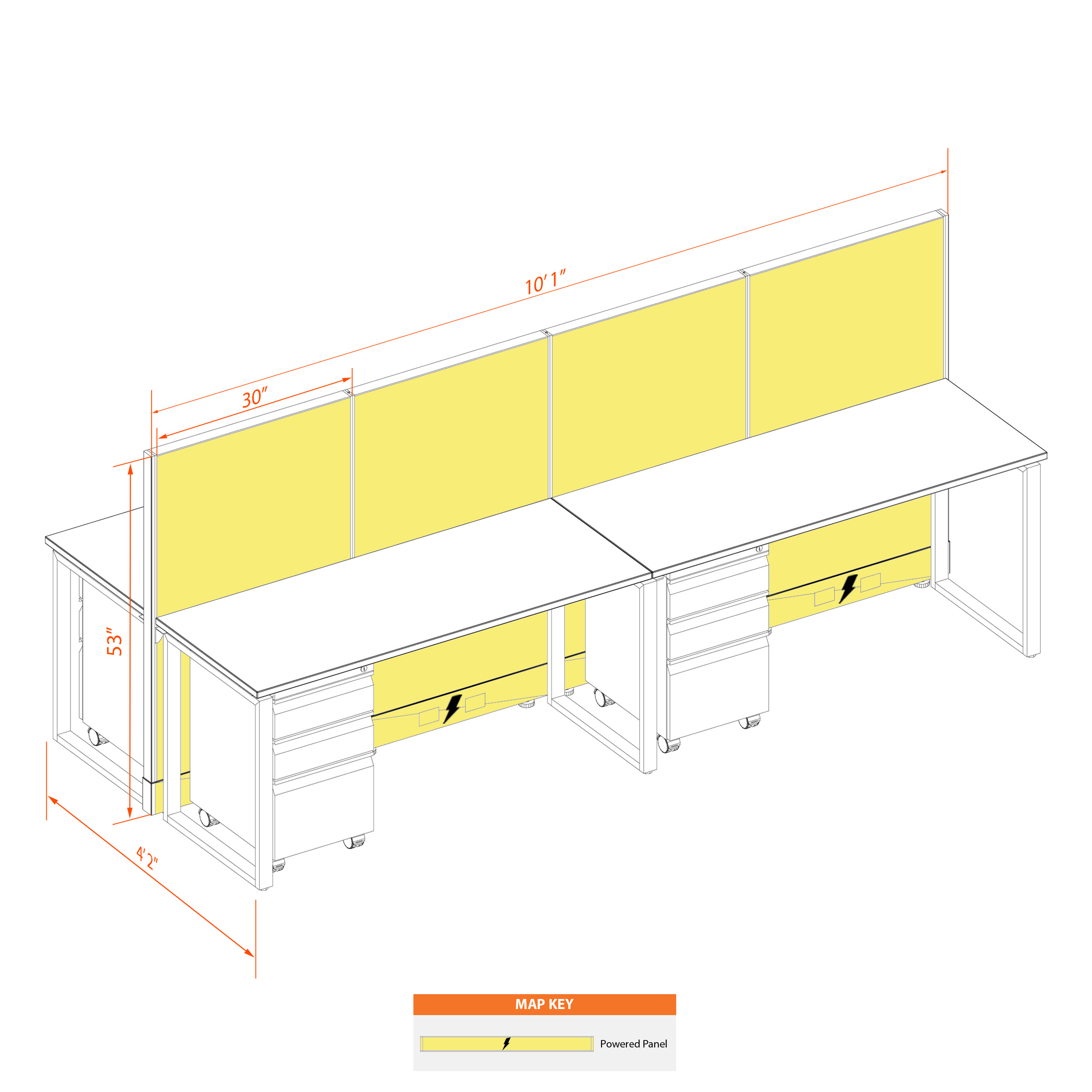 Office benching systems 52 4 53p 1 2