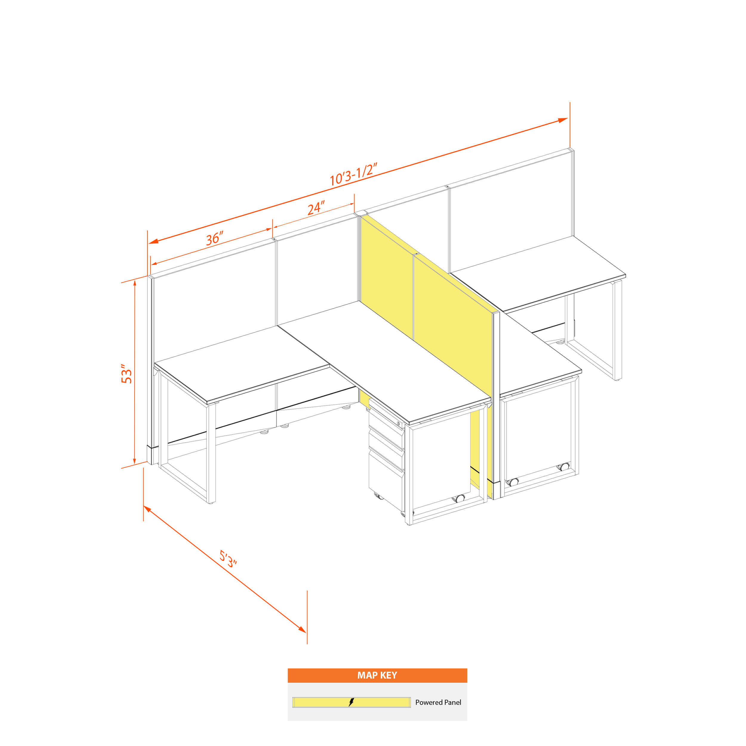 Office benching systems 55 53 tp