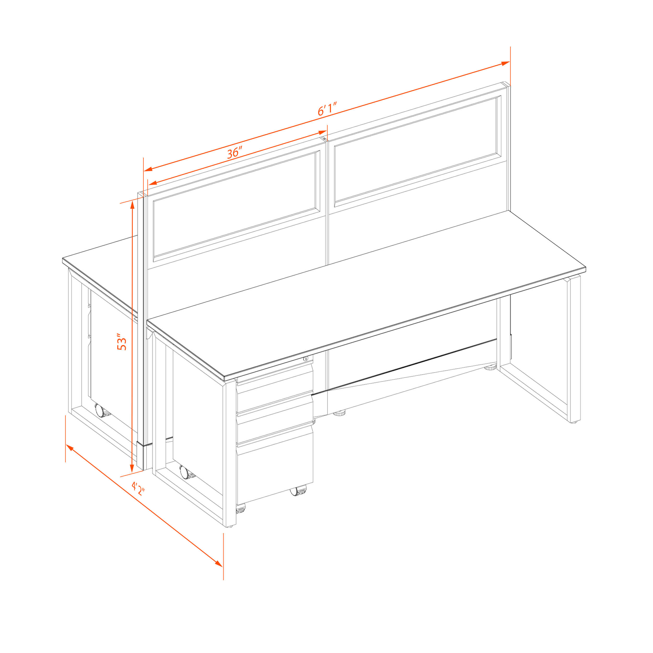 Office benching systems 62 1 2 3