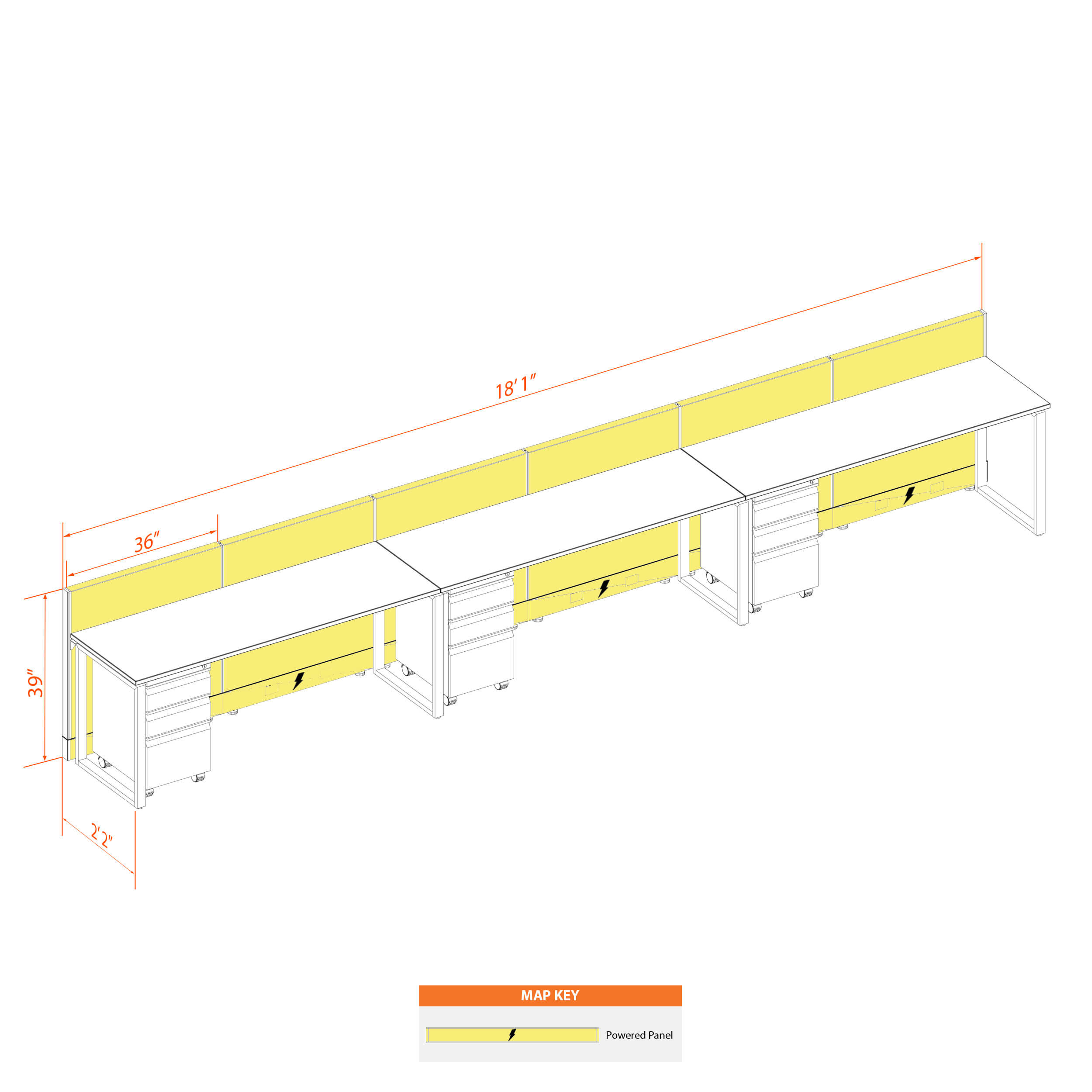 Office benching systems 62 3 39p