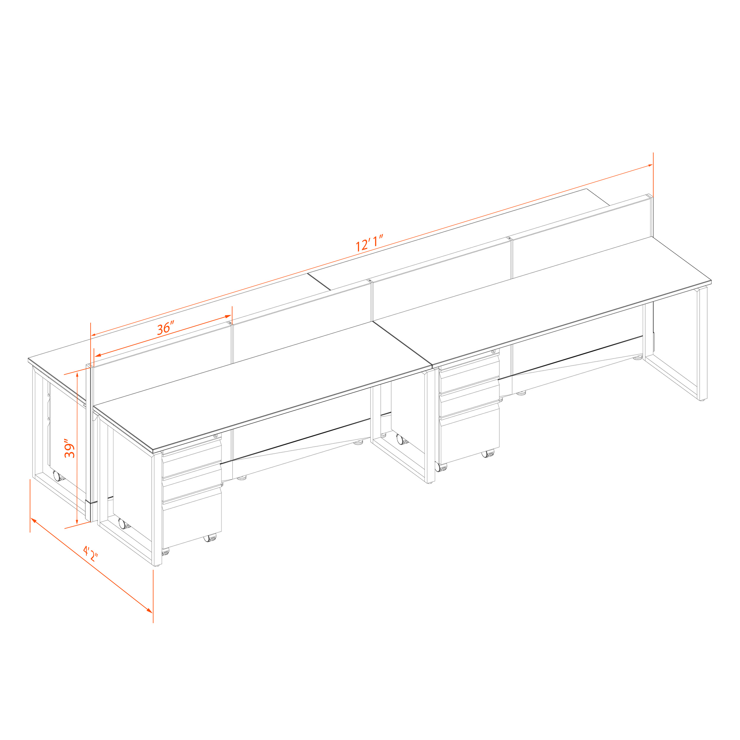 Office benching systems 62 4 39p