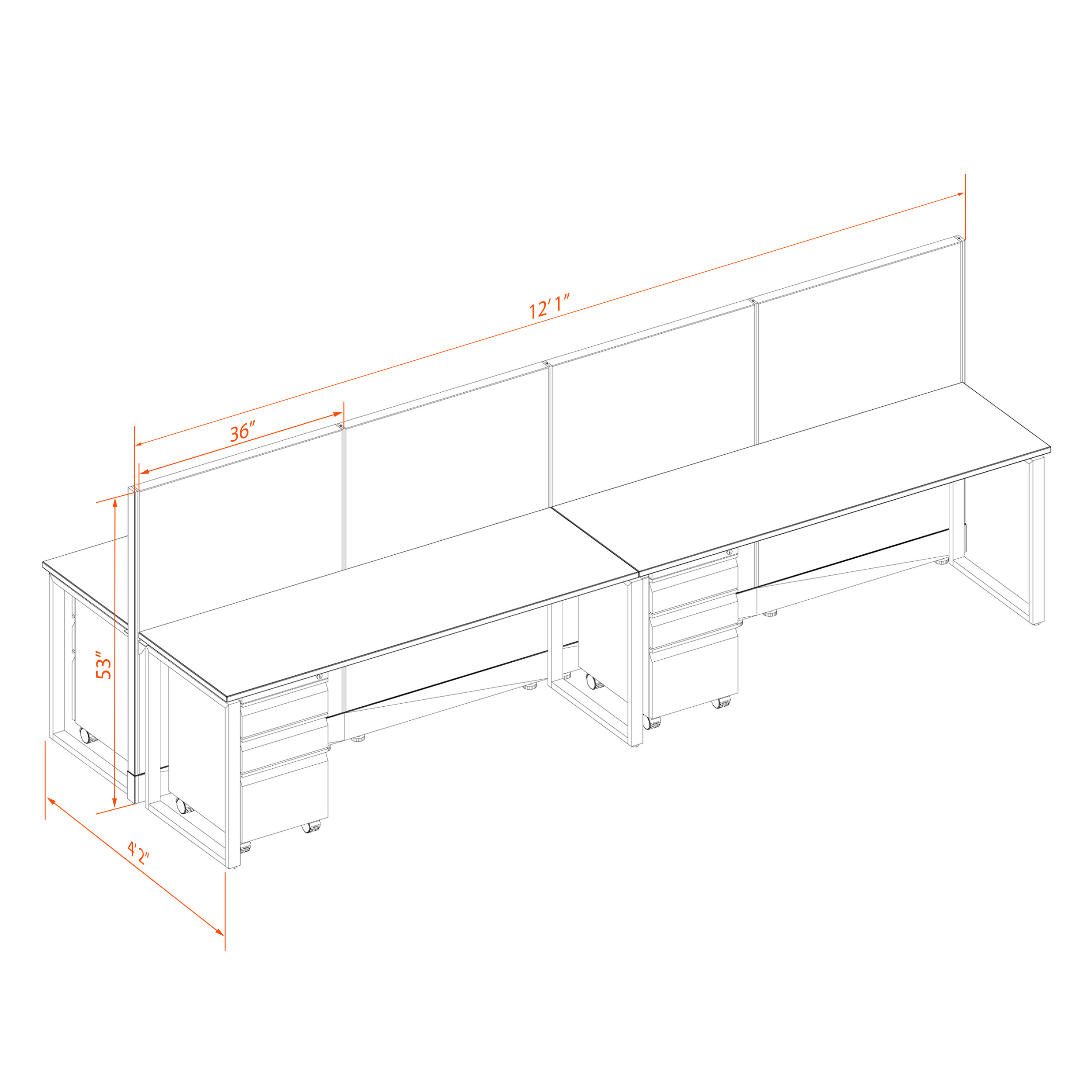 Office benching systems 62 4 53p