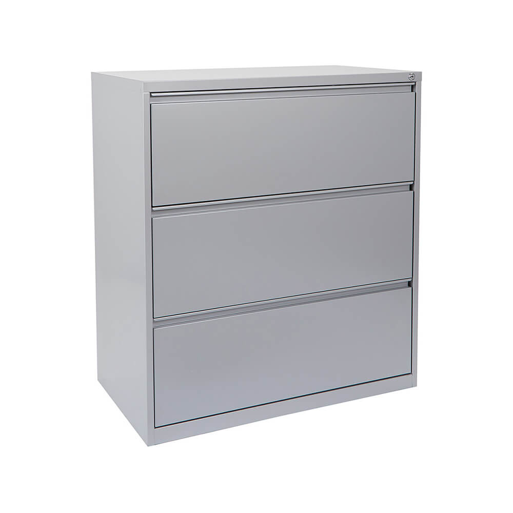 3 drawer filing cabinet CUB LF336 SV PSO 1