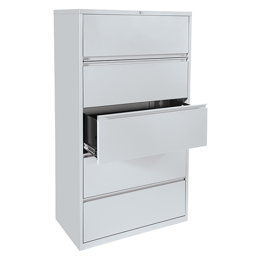 Modern file cabinet open view