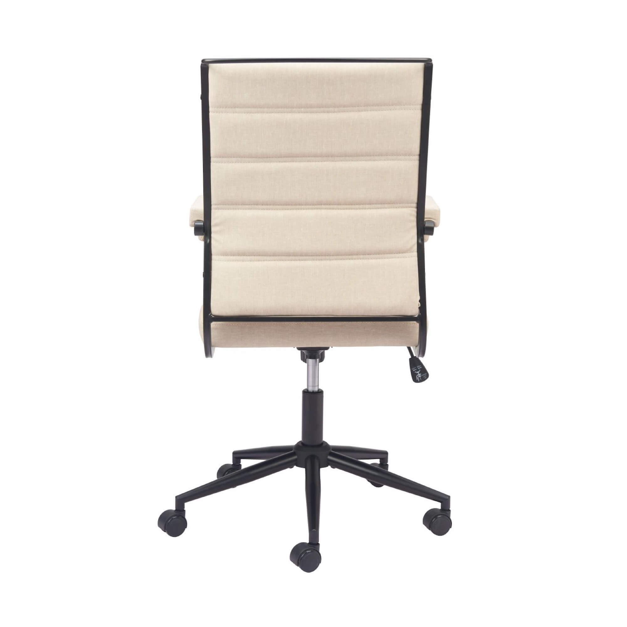 Office furniture chairs office desk chairs vintage executive office chair beige back view