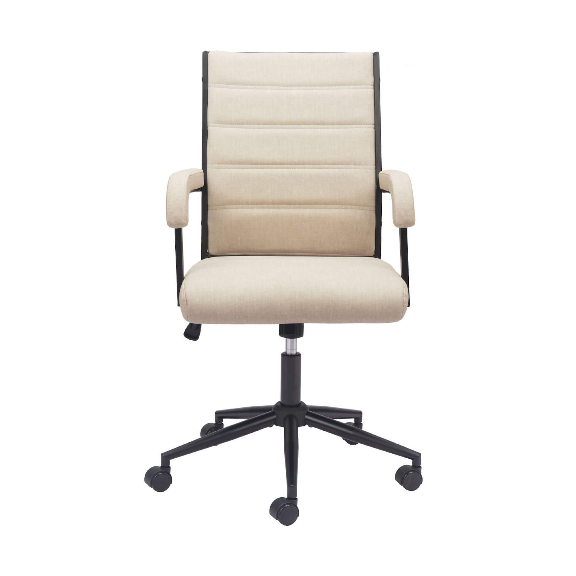Office furniture chairs office desk chairs vintage executive office chair beige front view