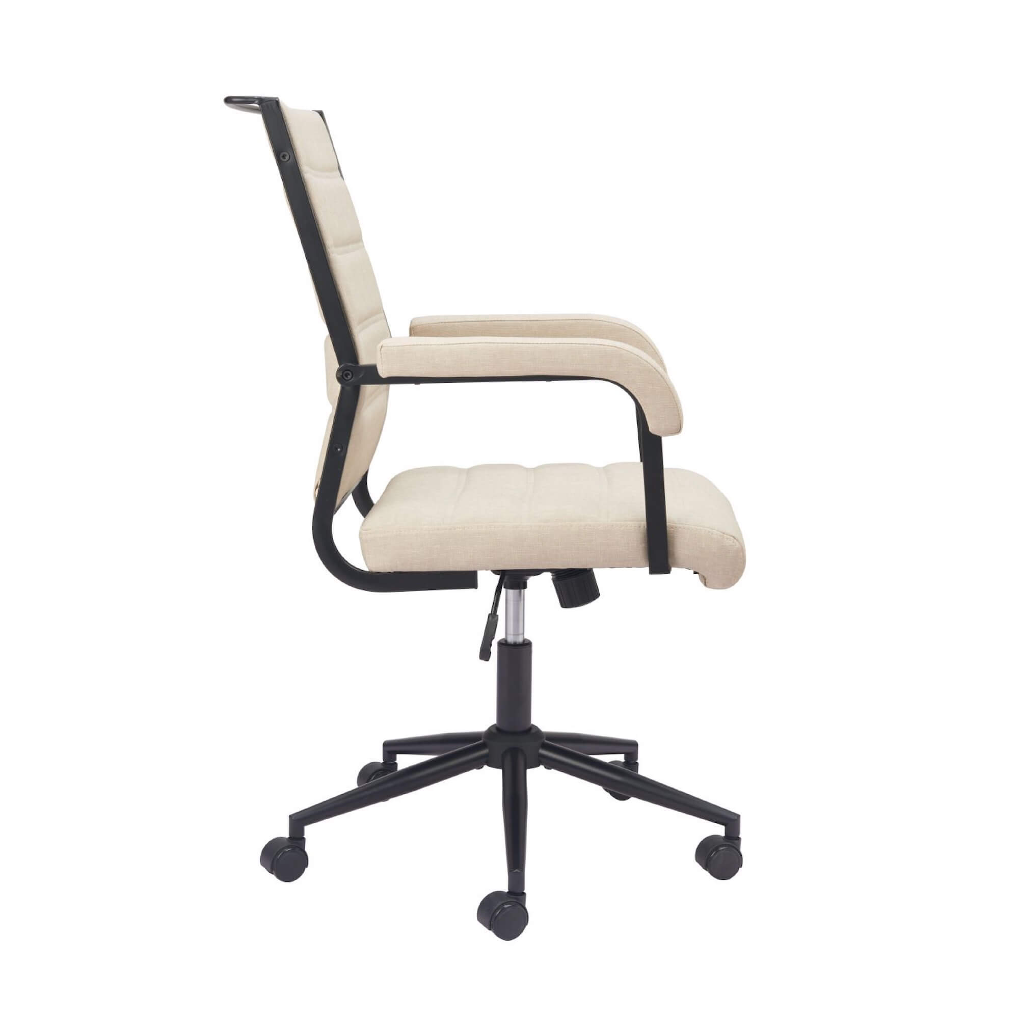 Office furniture chairs office desk chairs vintage executive office chair beige side view
