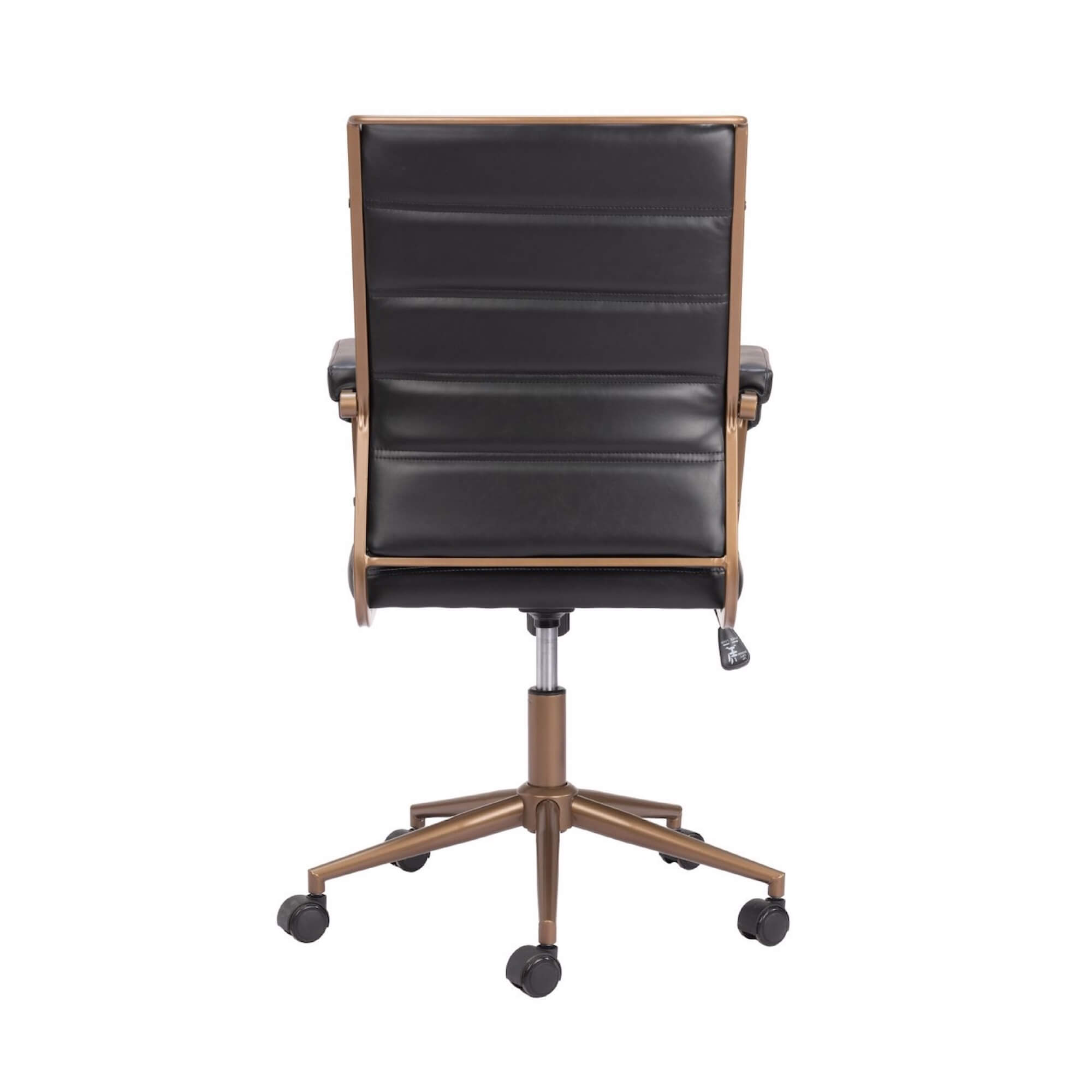 Office furniture chairs office desk chairs vintage executive office chair black back view