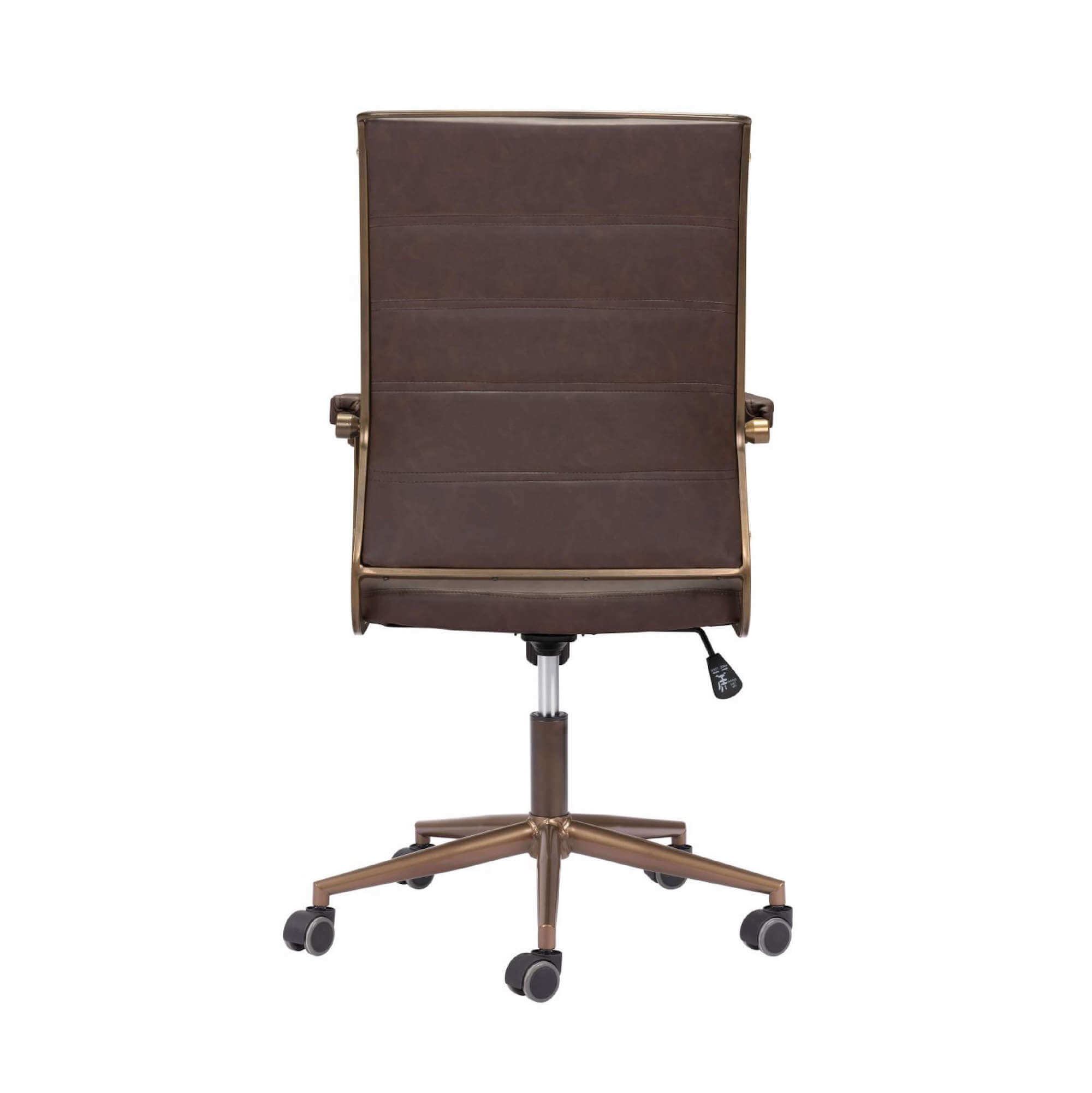 Office furniture chairs office desk chairs vintage executive office chair espresso back view